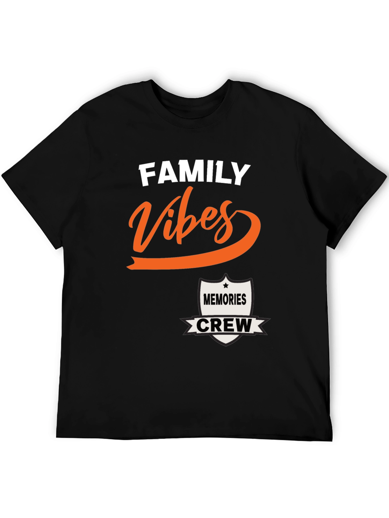 Black Family Vibes Memories Crew T-Shirt view 5