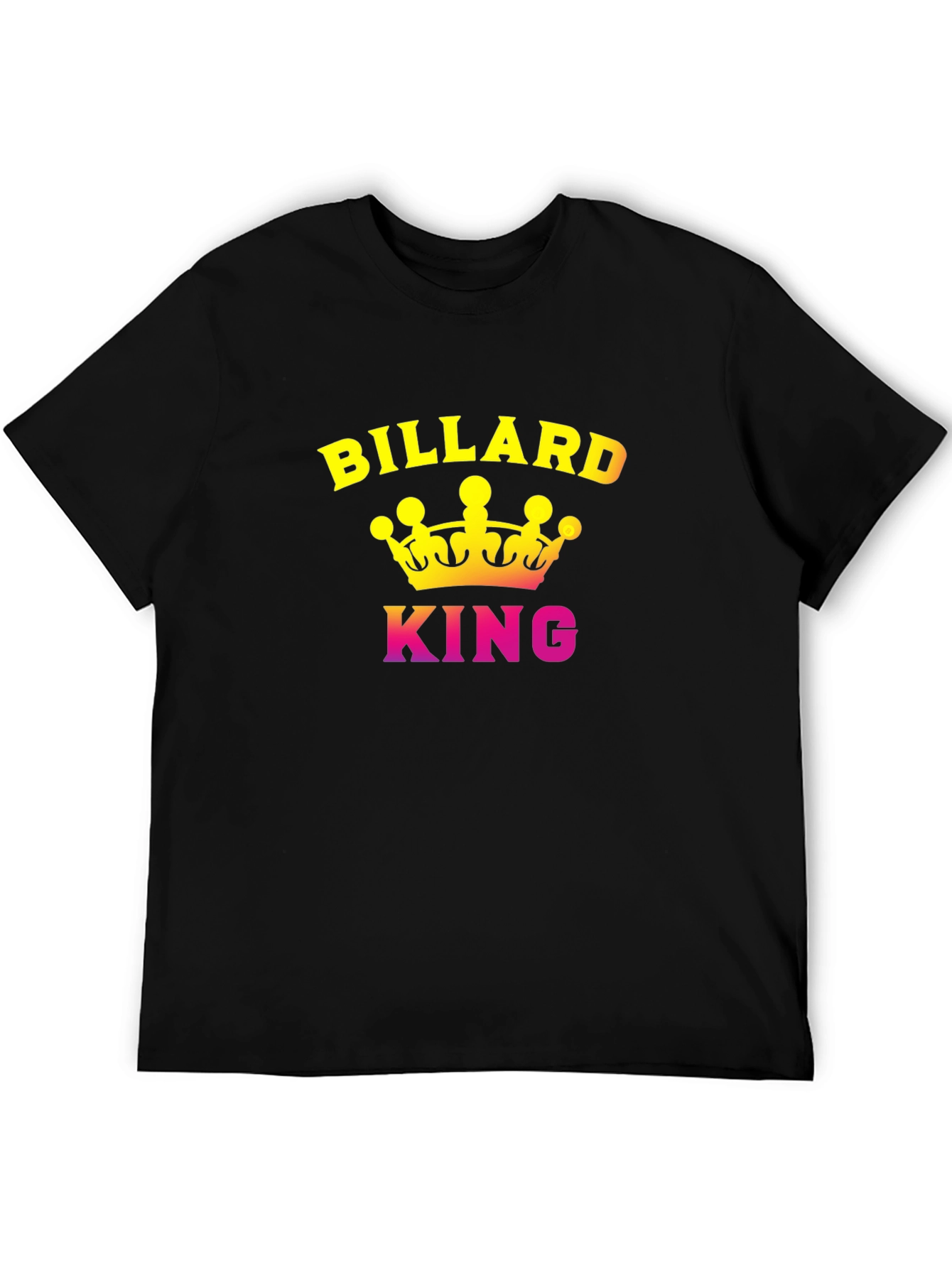 Black Billiard King Graphic T-Shirt - Pool Player Tee view 5