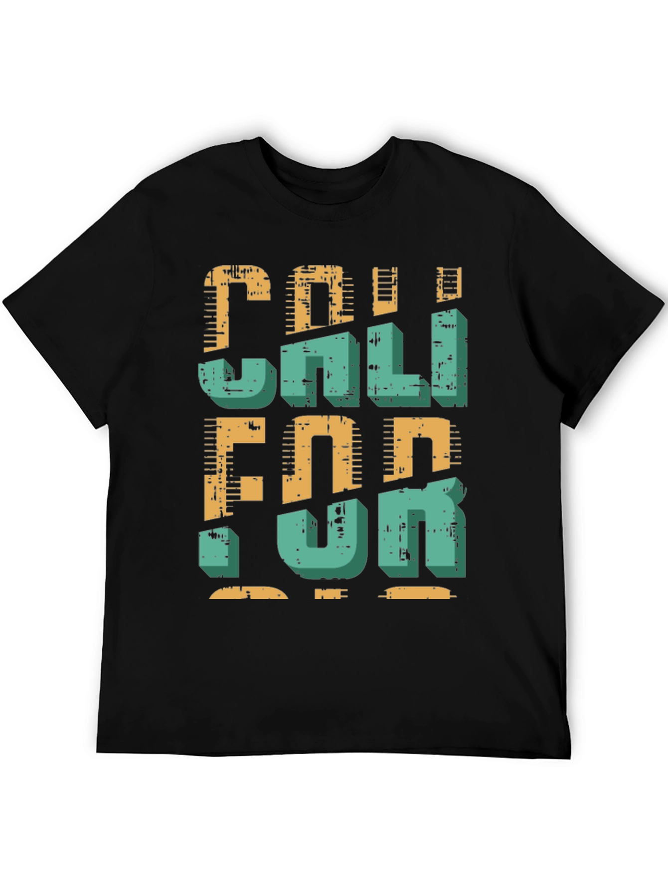 Black California Retro Graphic T-Shirt view 5