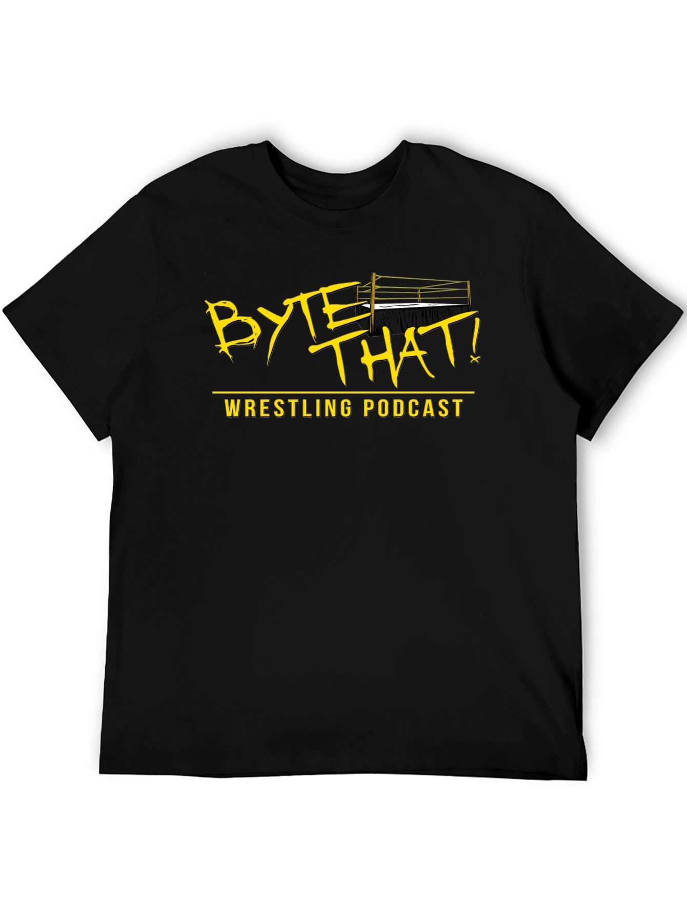 Black Byte That! Wrestling Podcast Black T-Shirt view 5
