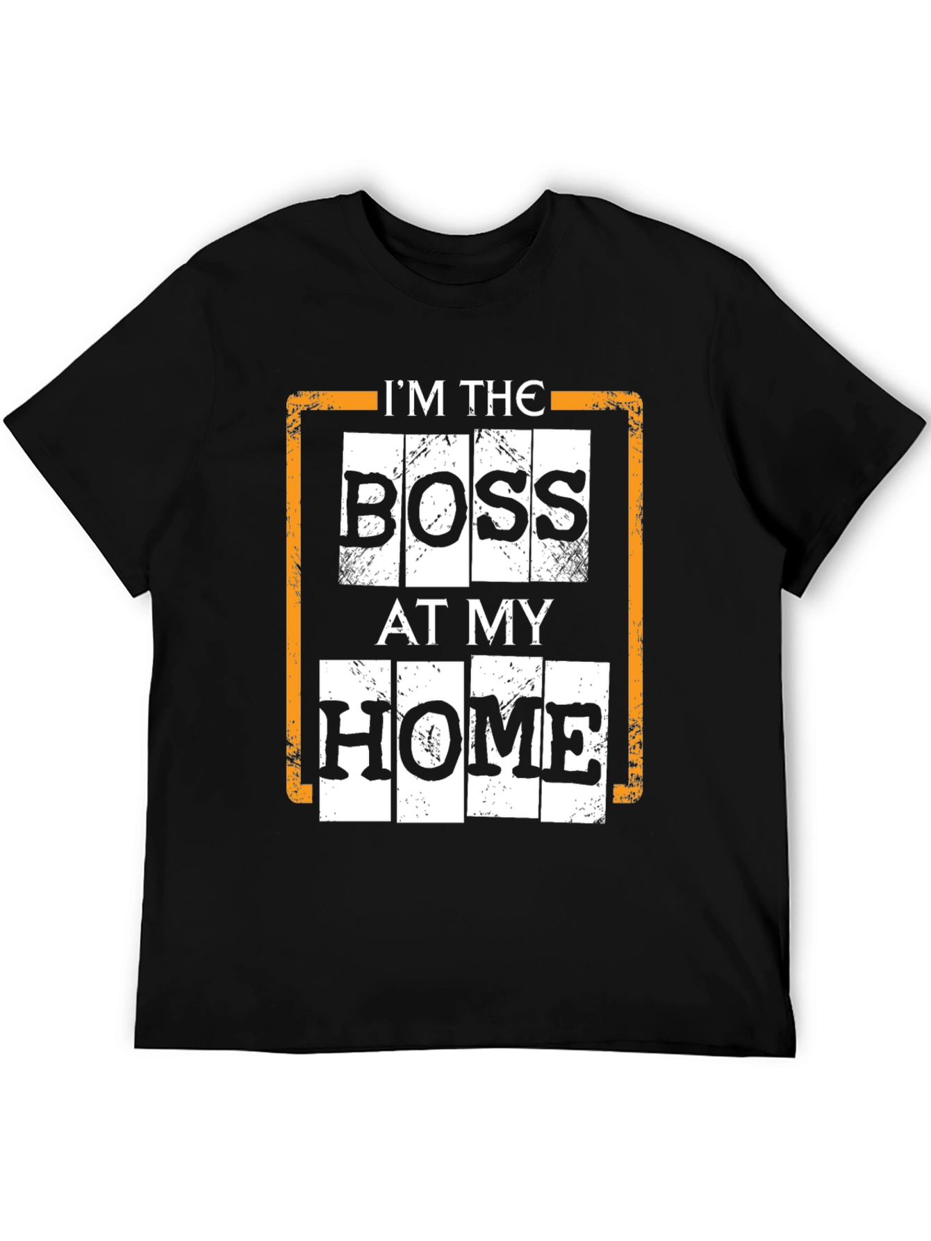 Black I'm The Boss At My Home Black T-Shirt view 5