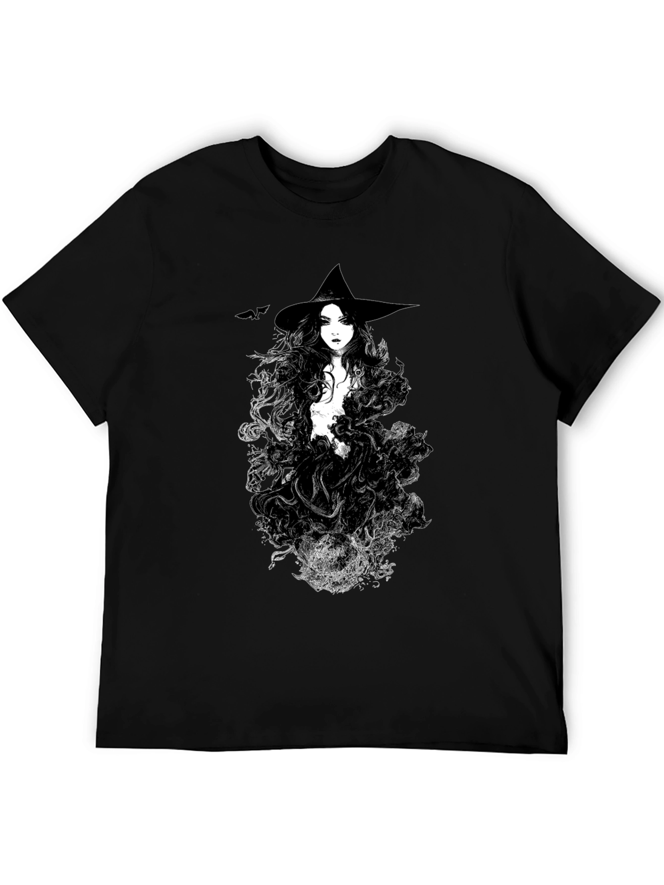 Black Witch Graphic Black T-Shirt view 5