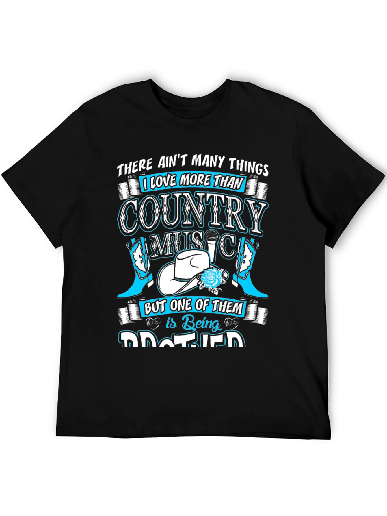Black Country Music Lover T-Shirt view 5