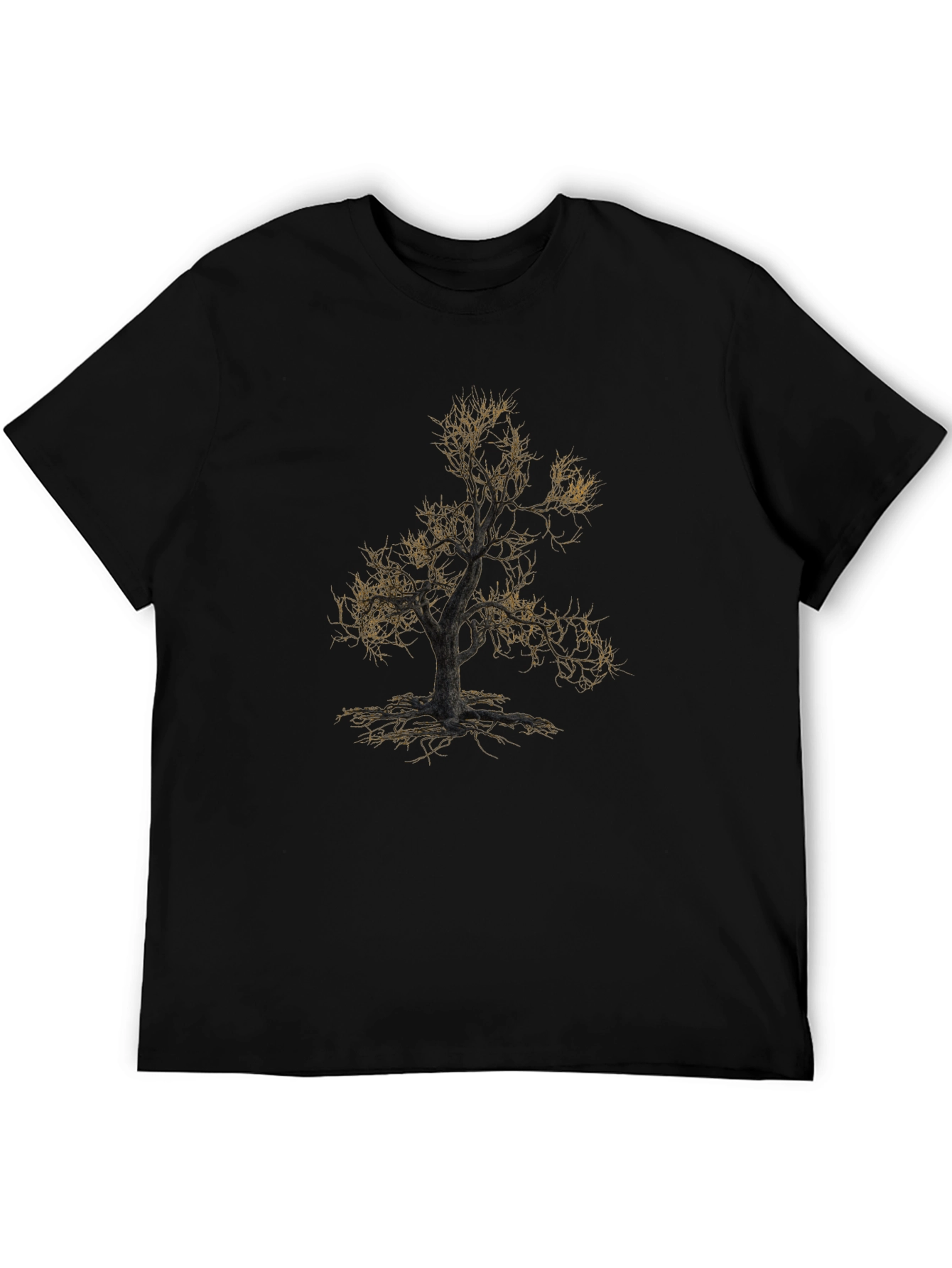 Black Black Tree Graphic Tee - Men's Short Sleeve Casual Top view 5