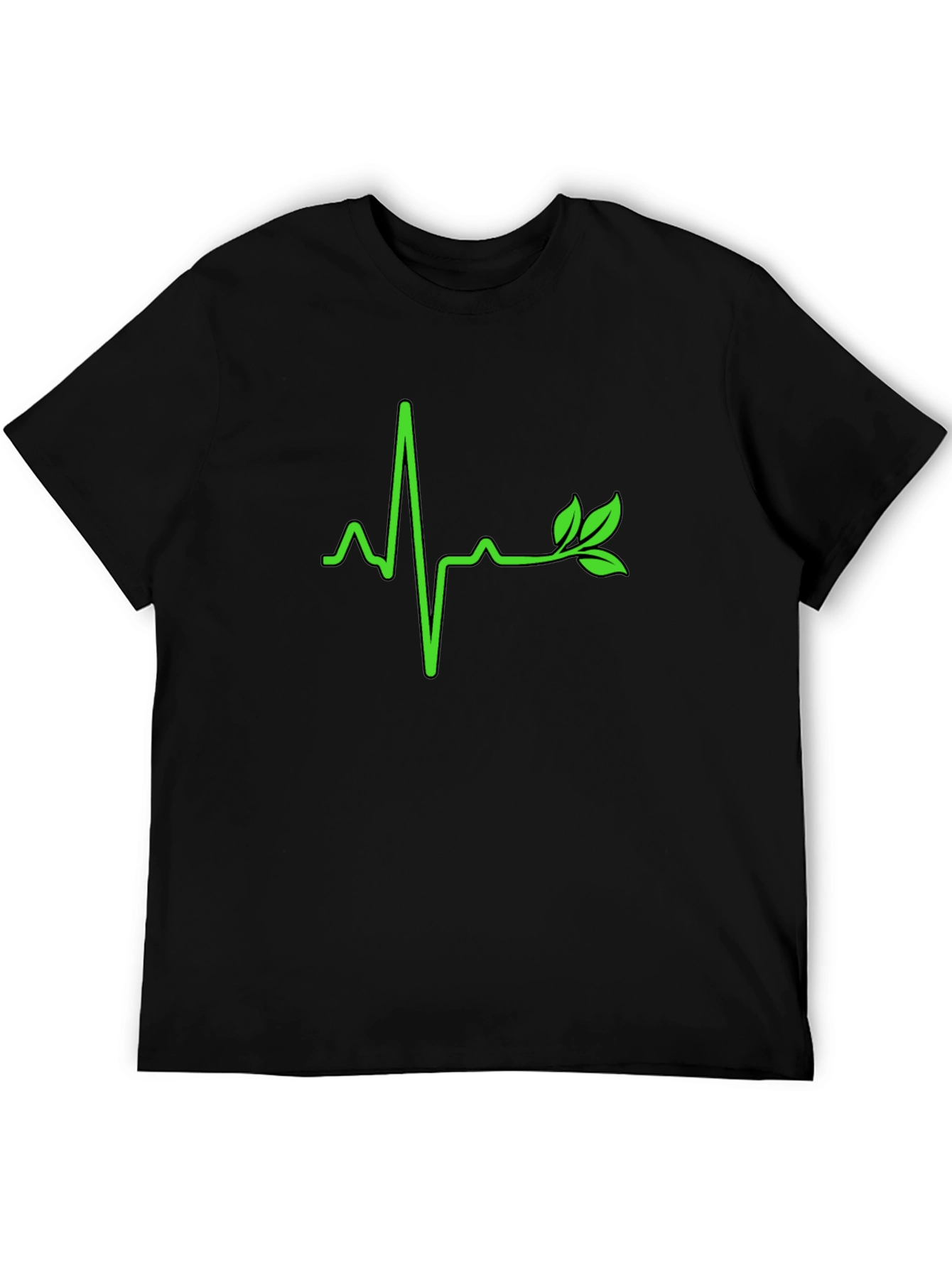 Black Nature's Vital Signs Black T-Shirt view 5