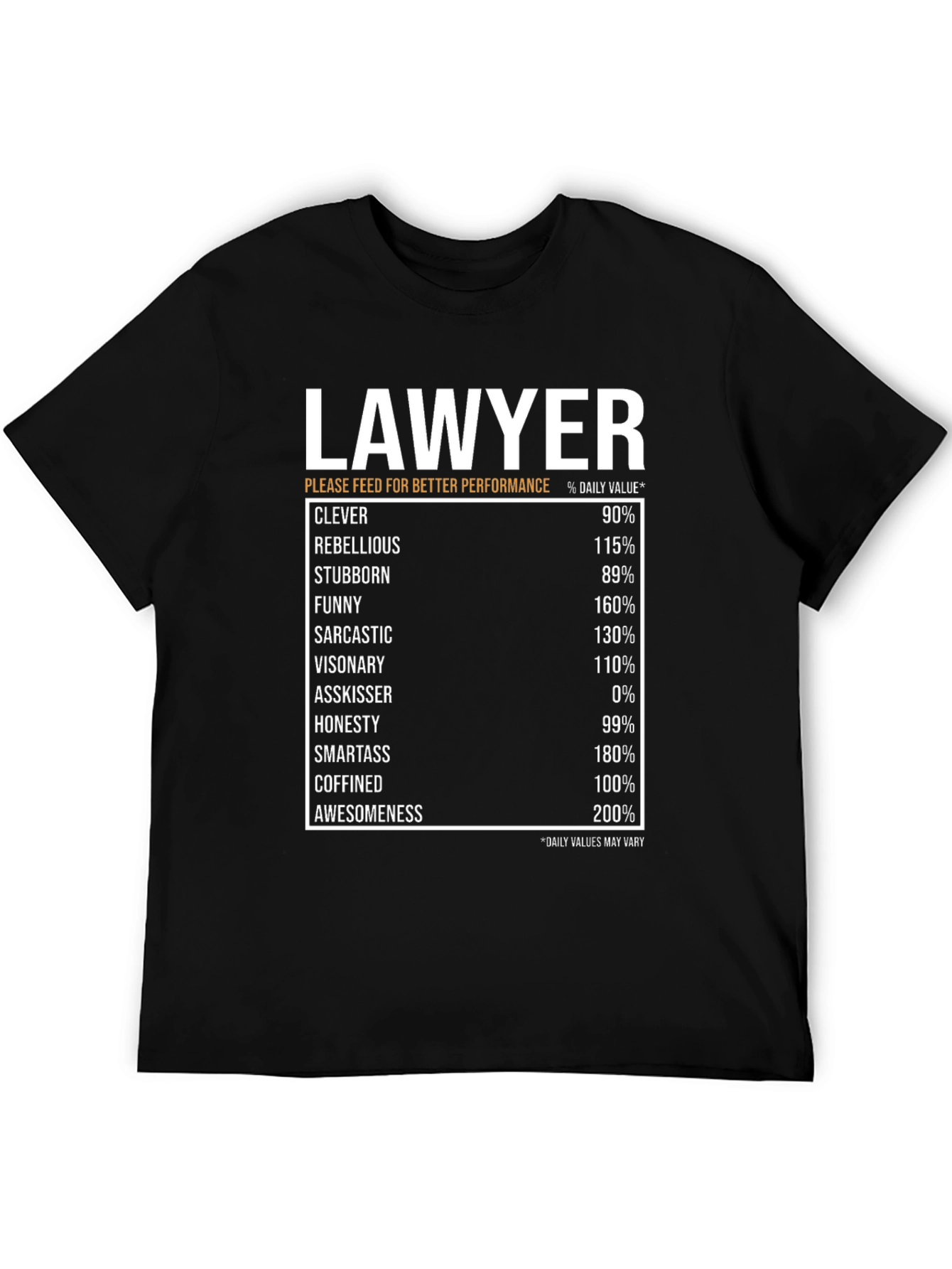 Black Lawyer Daily Value T-Shirt - Clever, Rebellious, Funny view 5
