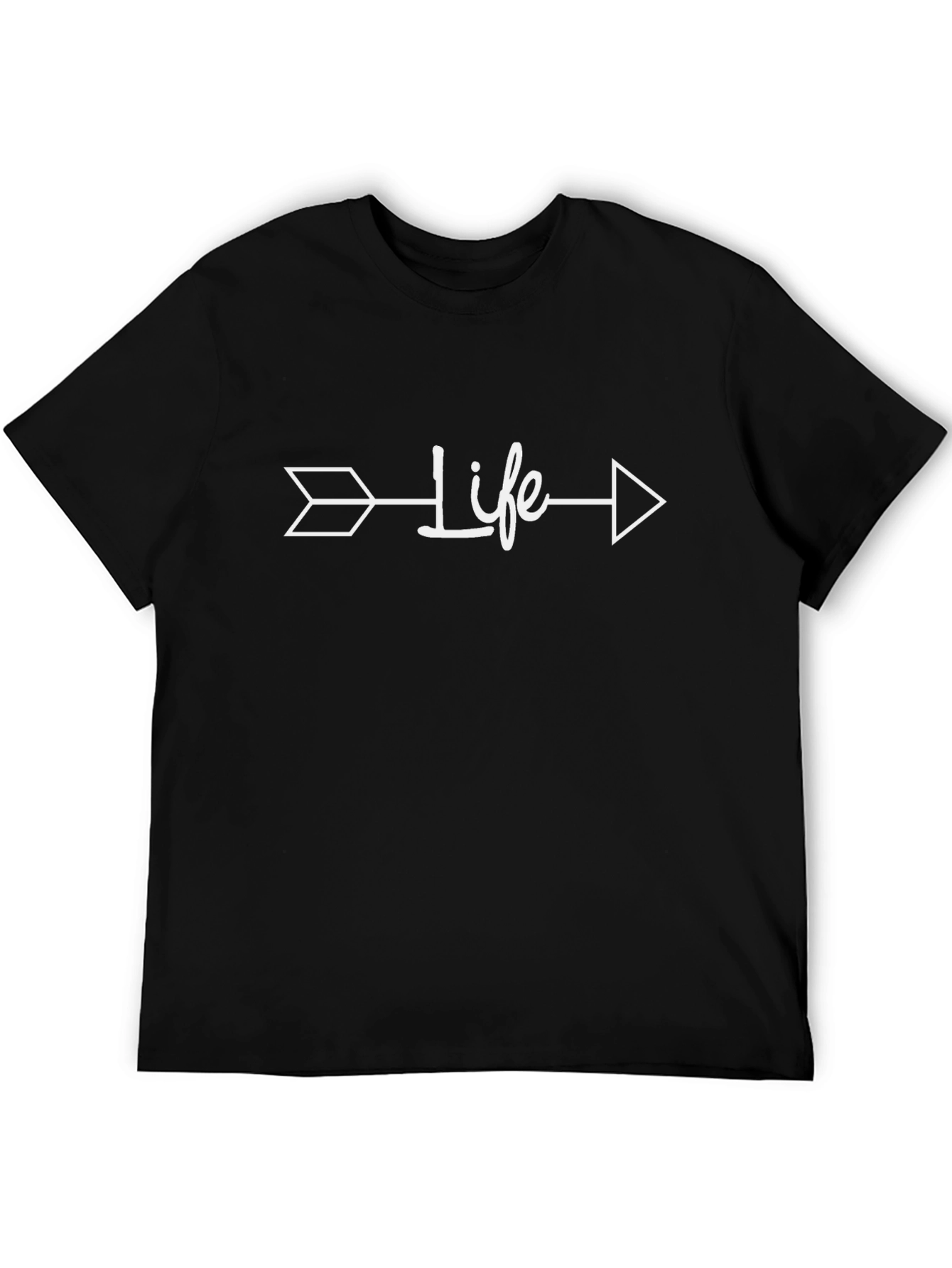 Black Life Arrow Graphic T-Shirt - Modern Design view 5