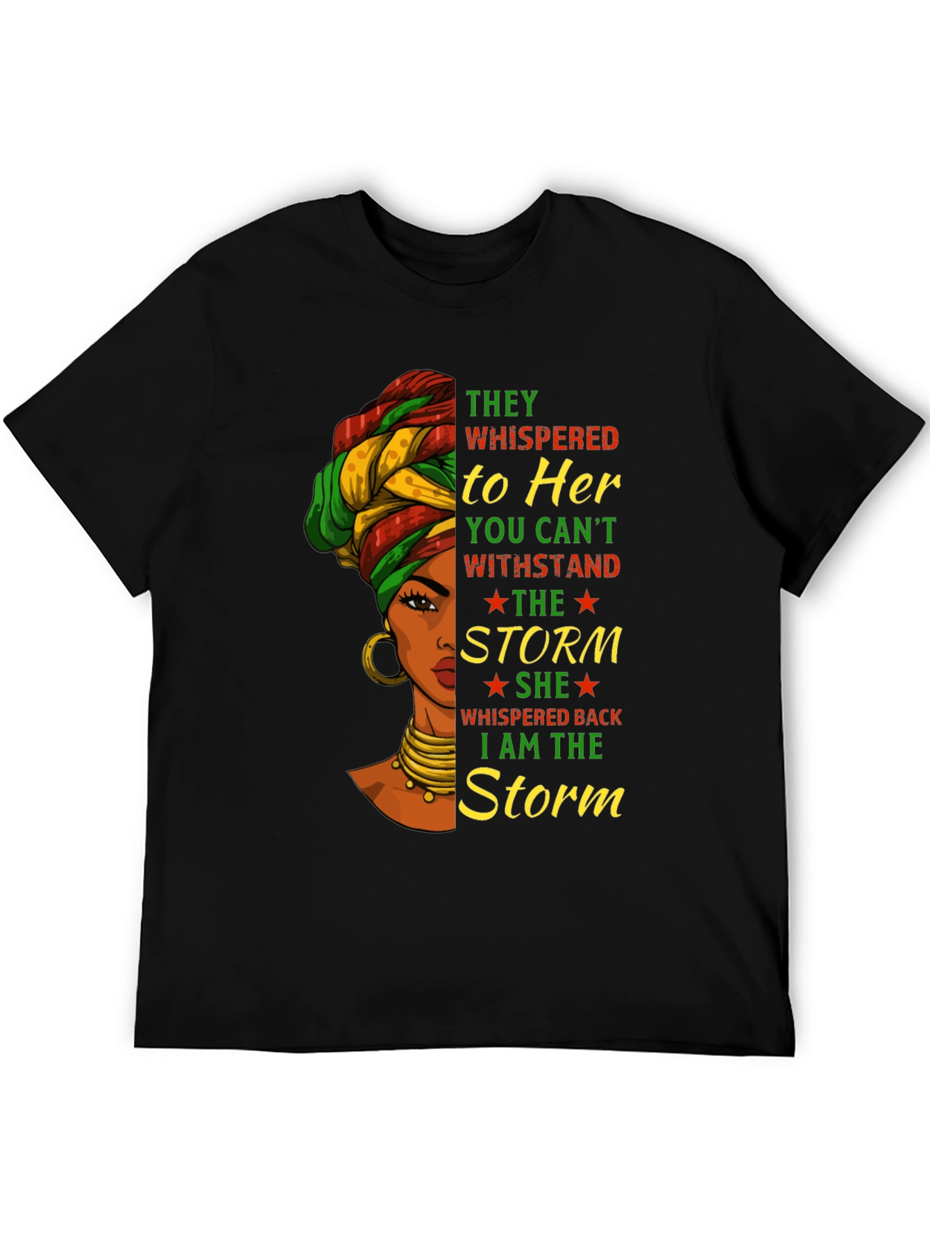 Black I am the Storm Graphic T-Shirt view 5