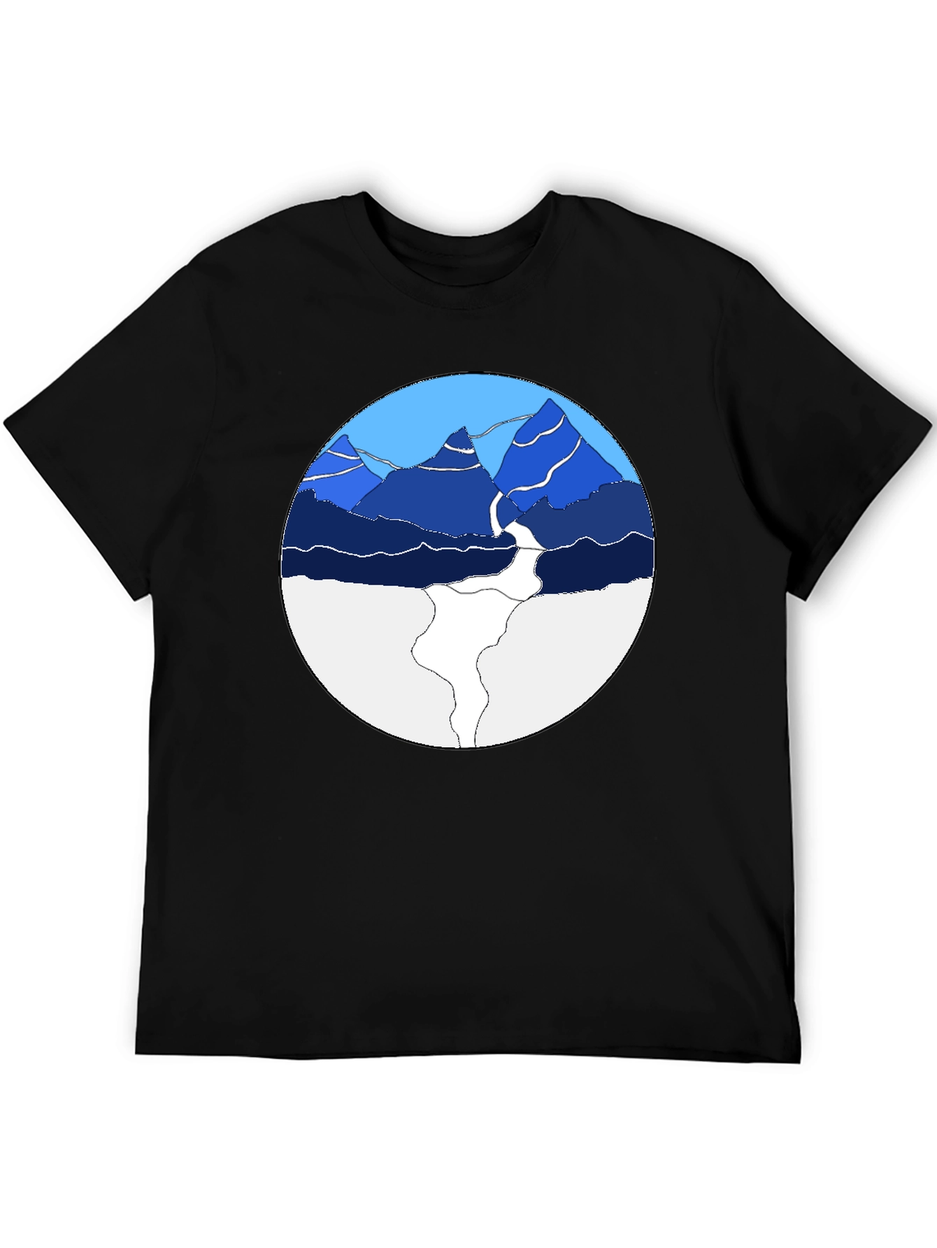 Black Mountain Graphic Print Crew Neck T-Shirt view 5