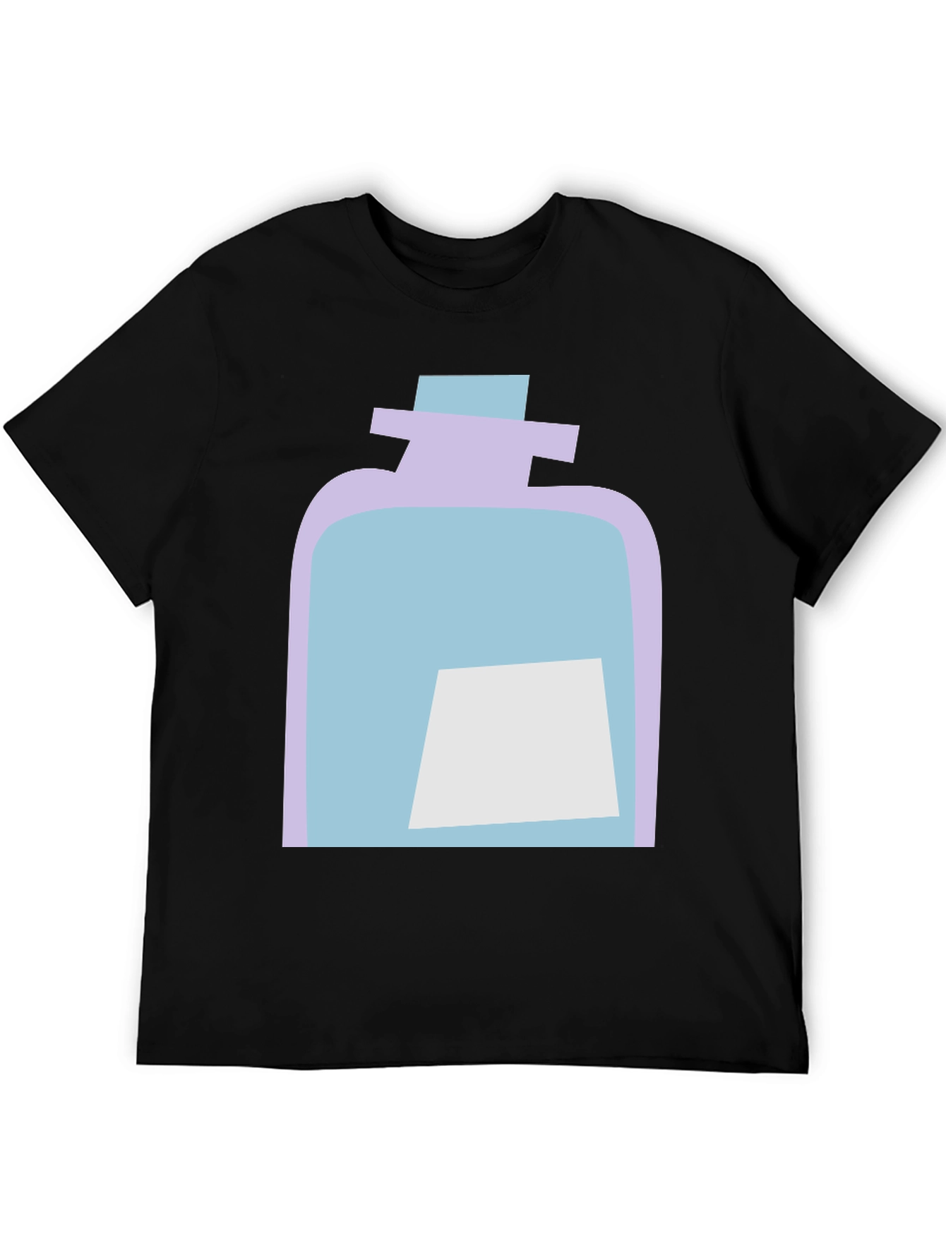 Black Potion Bottle Graphic Tee - Casual Black T-Shirt view 5