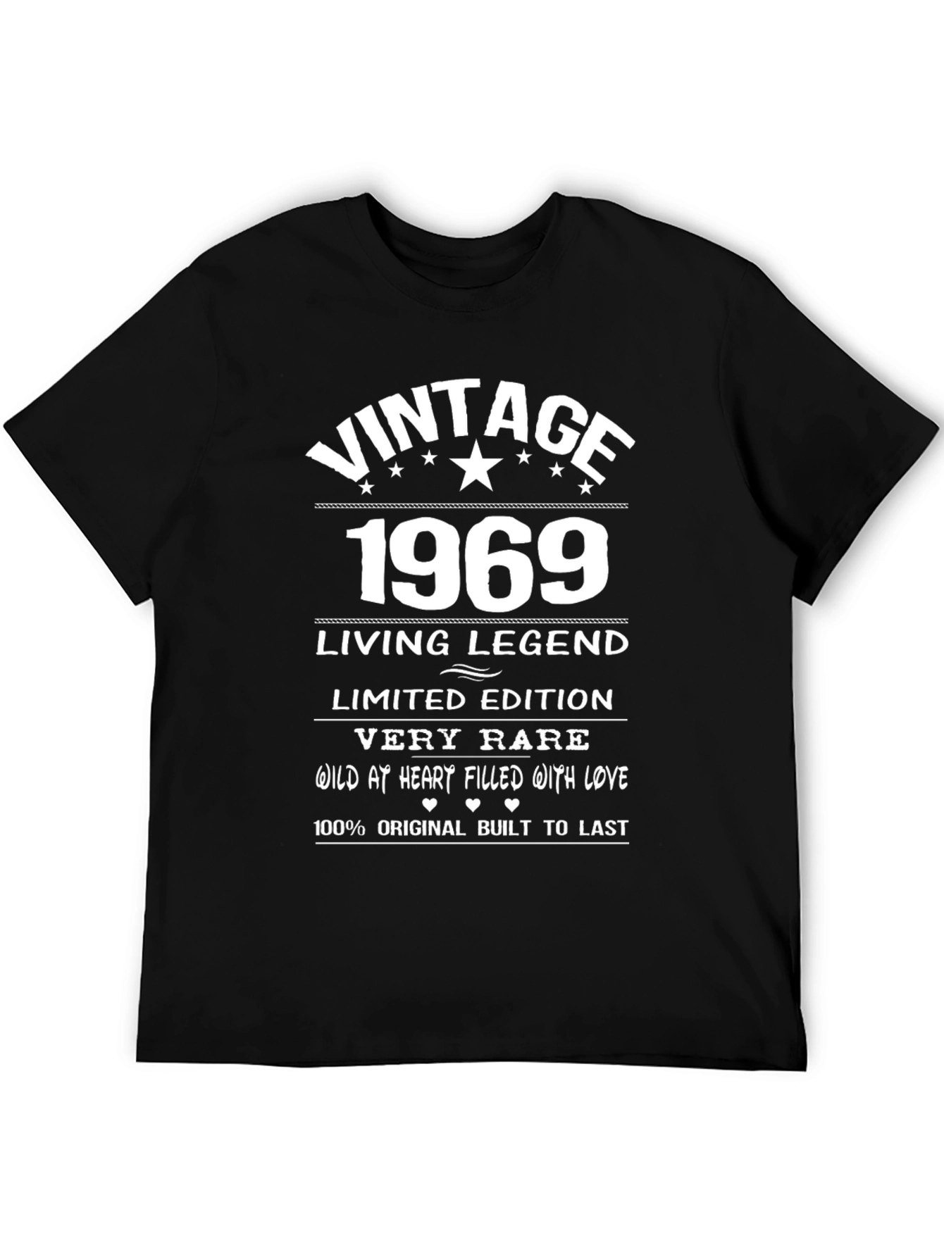 Black Vintage 1969 T-Shirt - Limited Edition Legend view 5