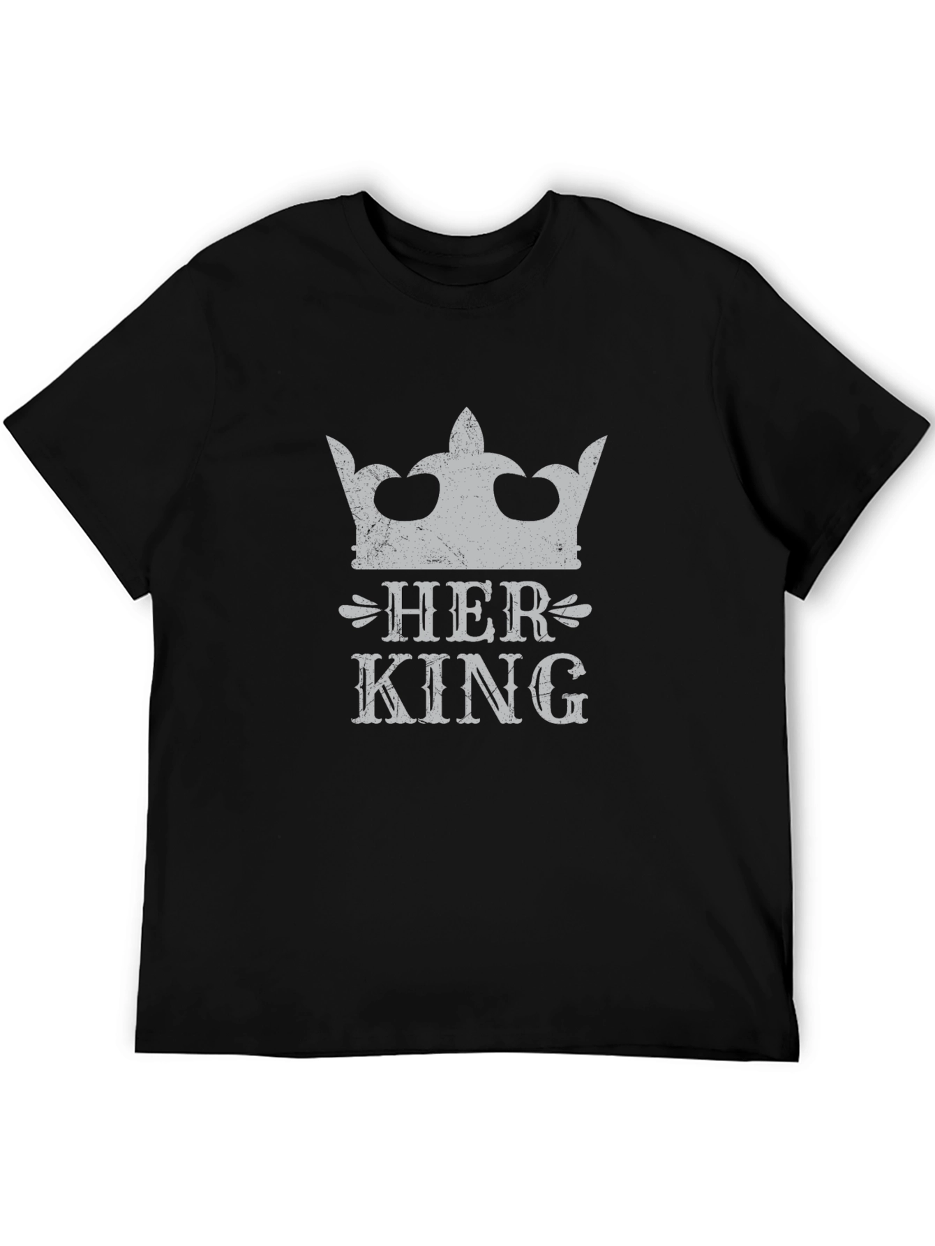 Black Her King Graphic T-Shirt view 5