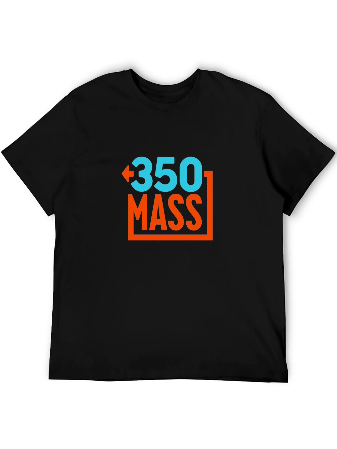 Black 350 Mass T-Shirt - Cool Graphic Tee view 5