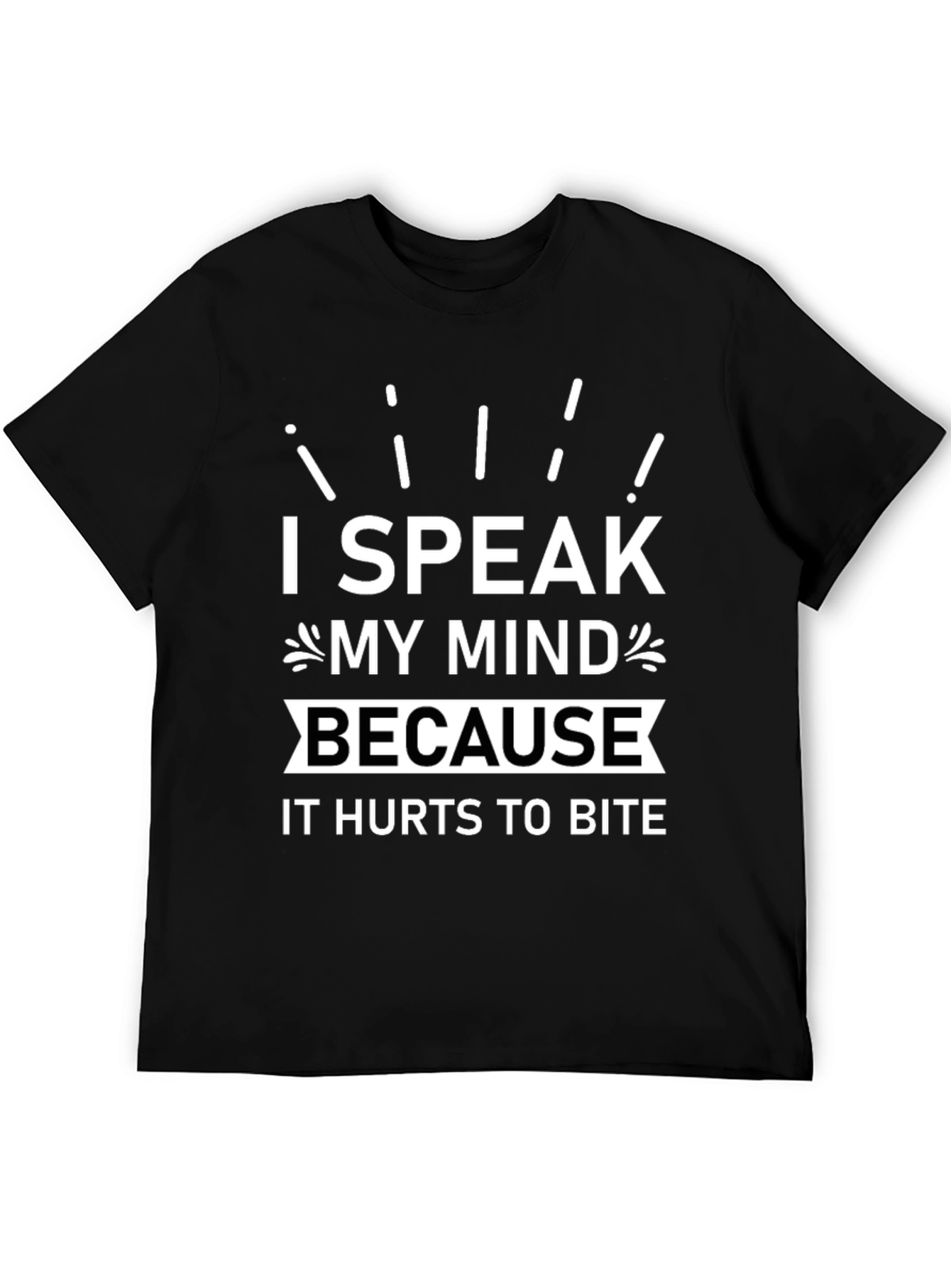 Black Speak My Mind Tee view 5