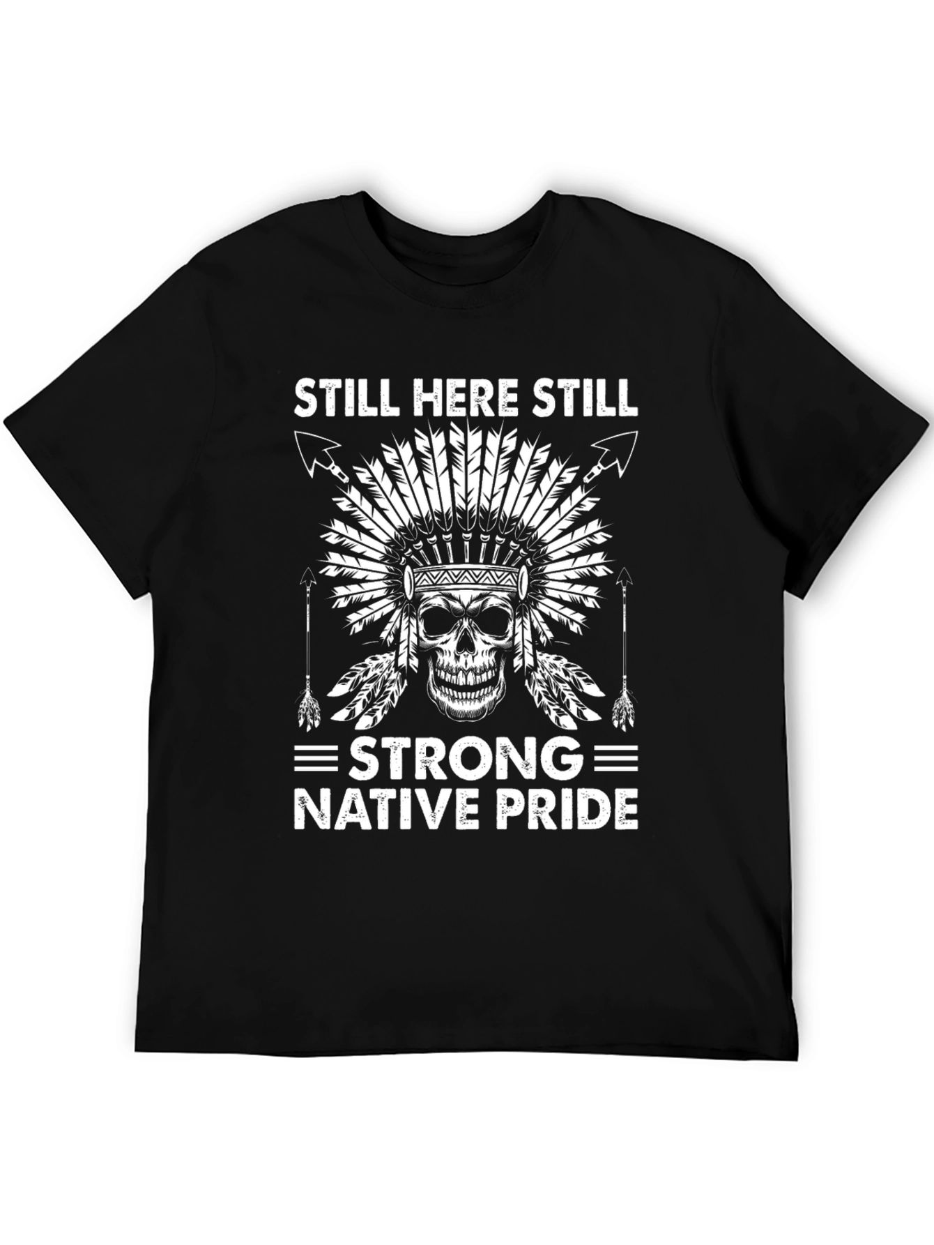 Black Still Here Still Strong Native Pride Graphic Tee view 5