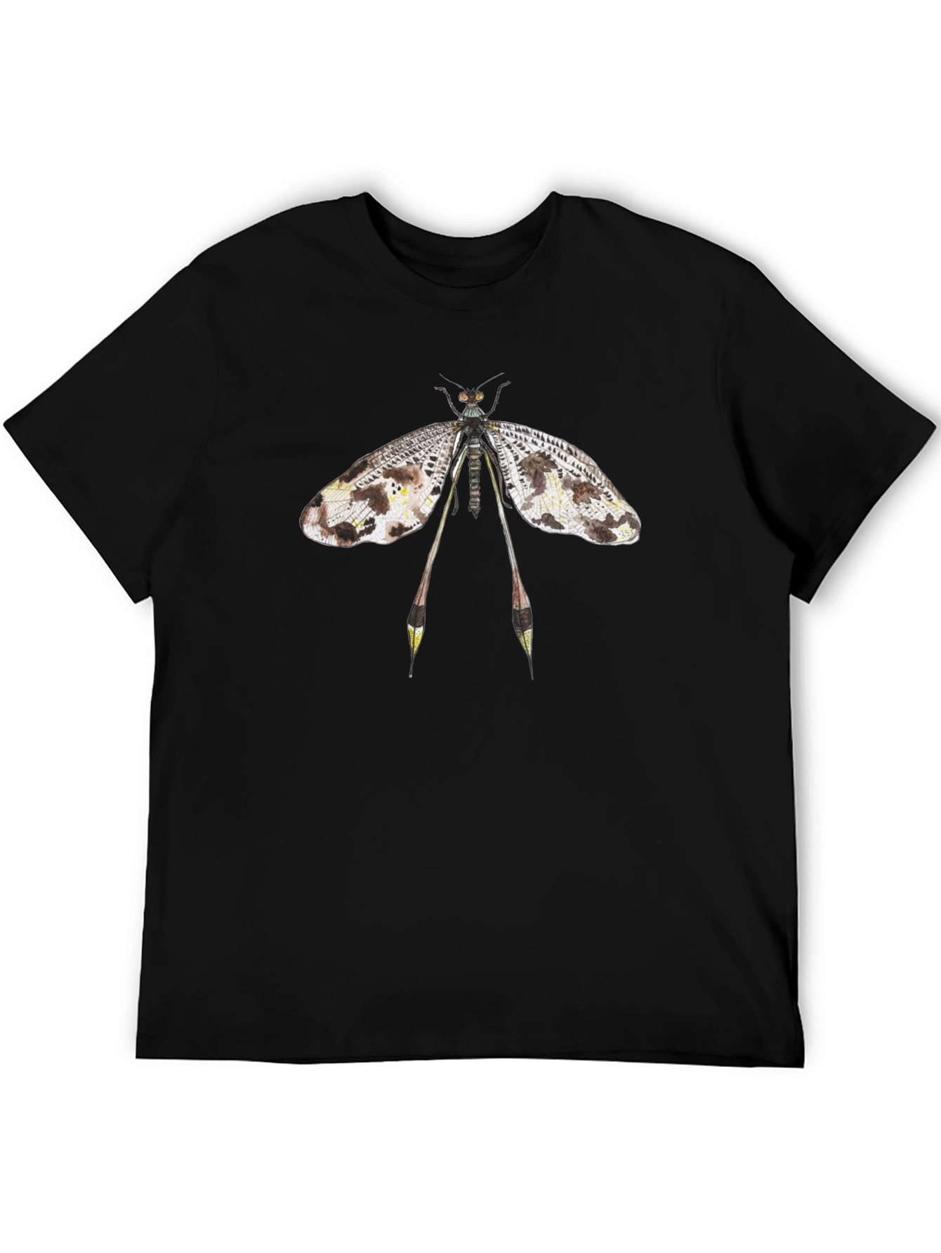 Black Dobsonfly Graphic Tee - Insect Lover T-Shirt view 5