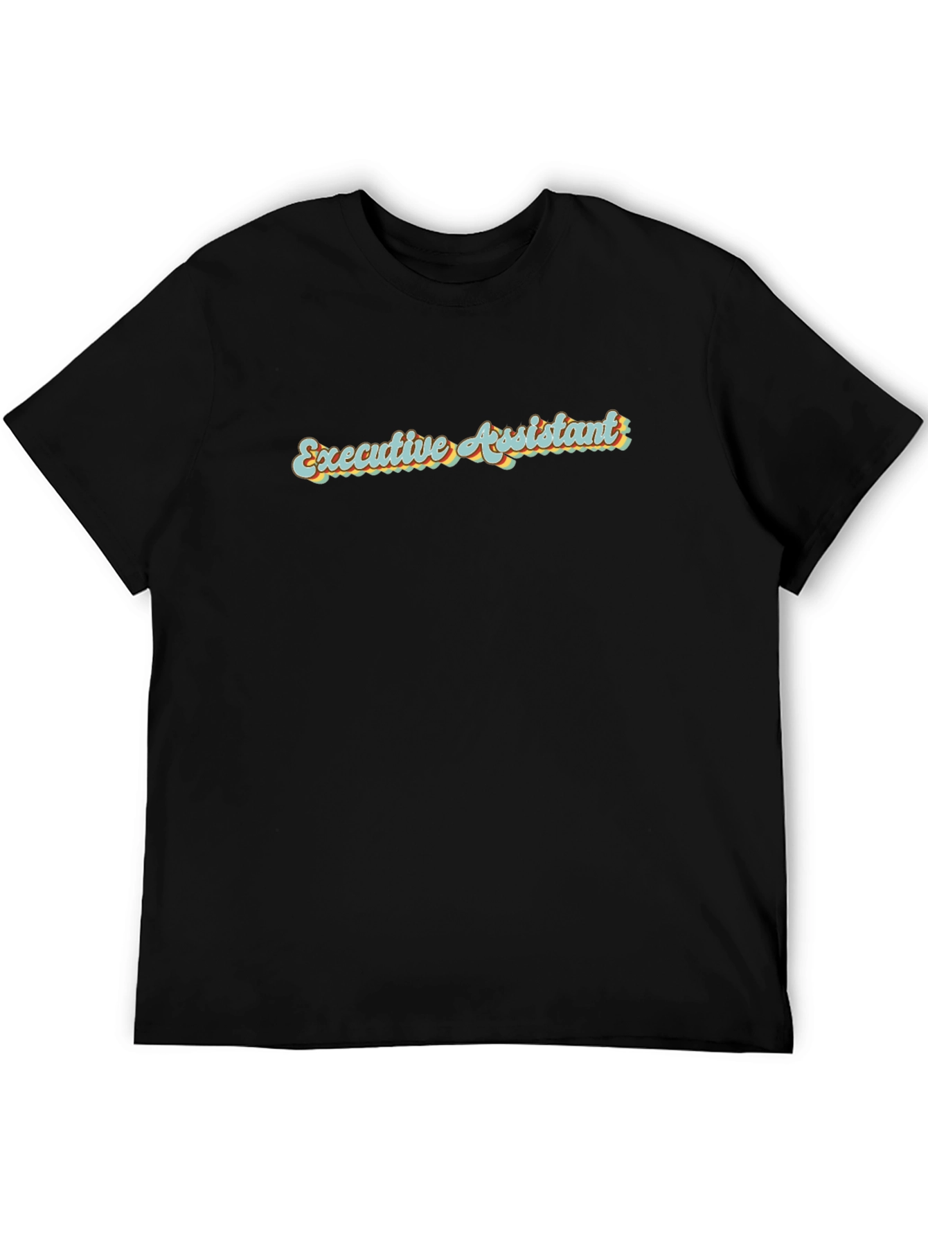 Black Executive Assistant Retro T-Shirt view 5