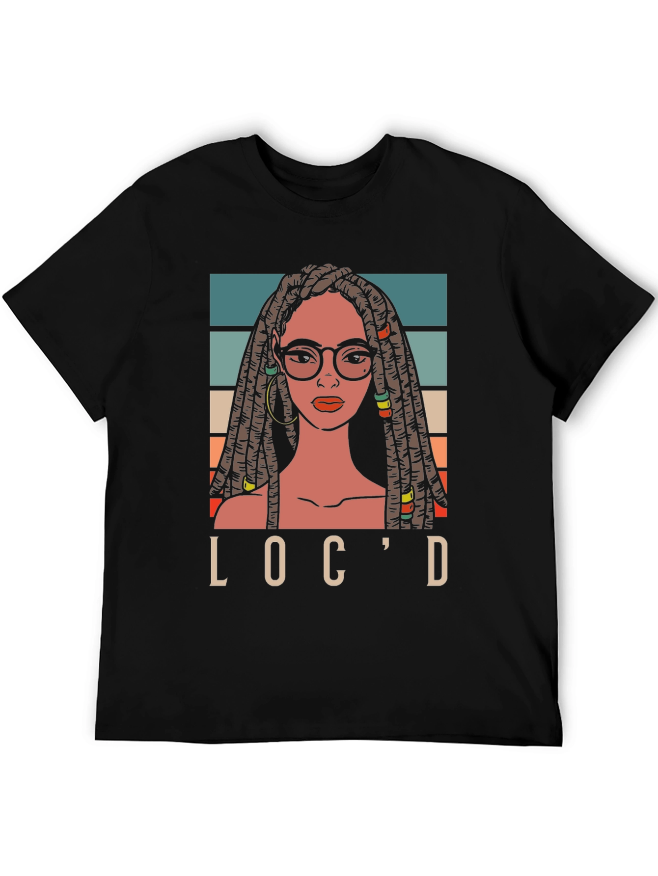 Black Loc'd T-Shirt: Stylish Graphic Tee view 5