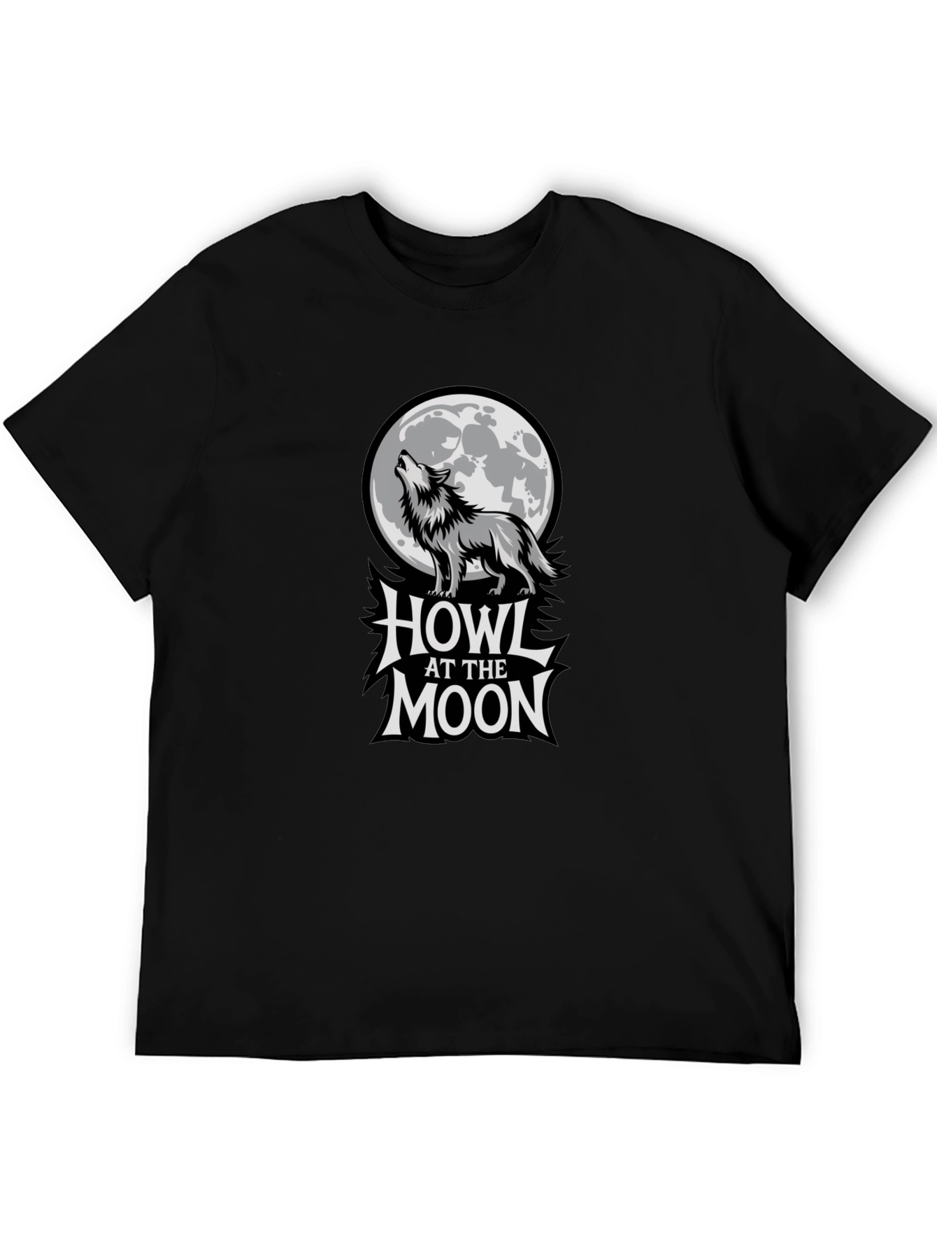Black Howl at the Moon Graphic T-Shirt view 5