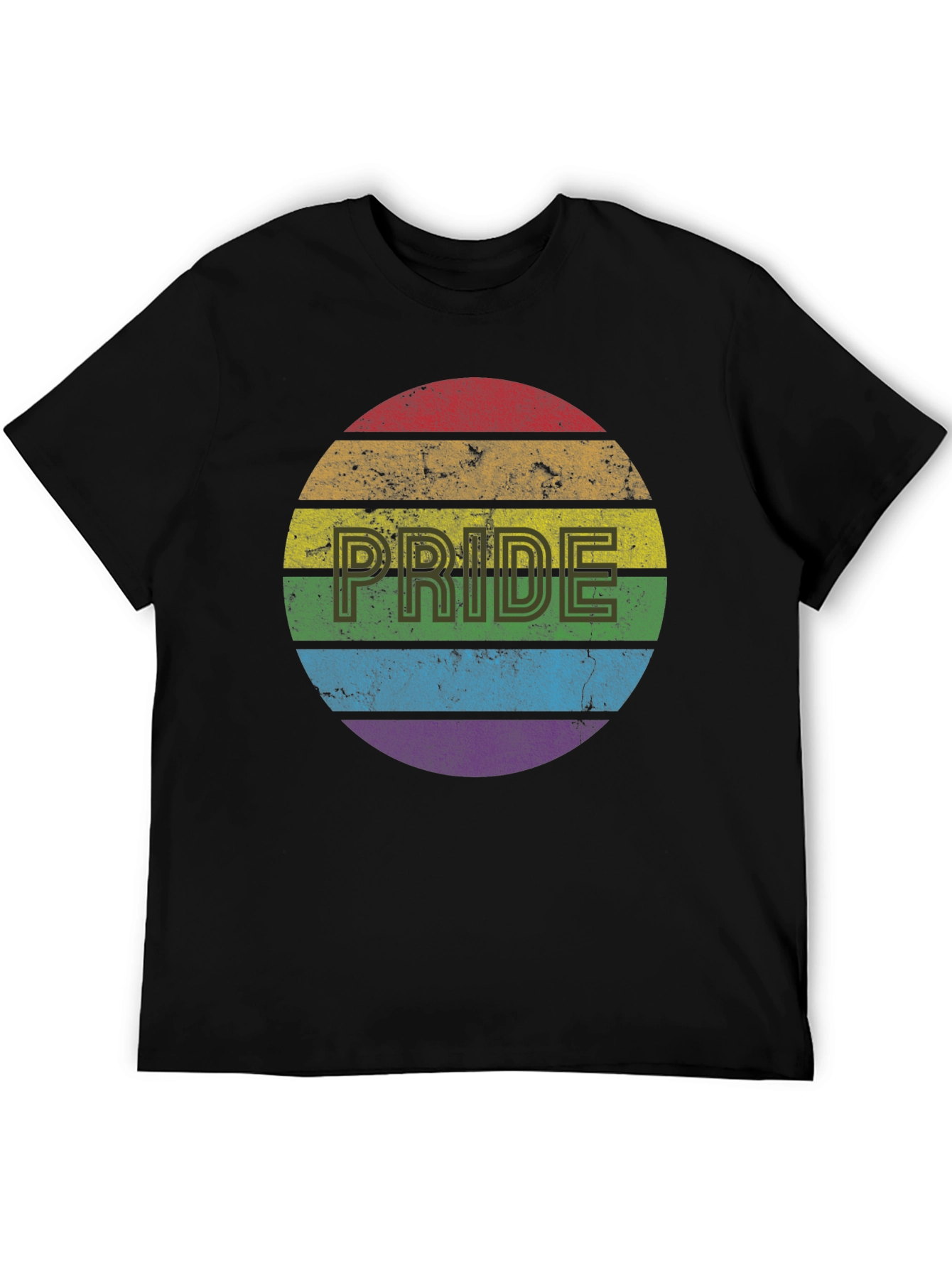 Black Pride Rainbow T-Shirt - Men's Graphic Tee view 5