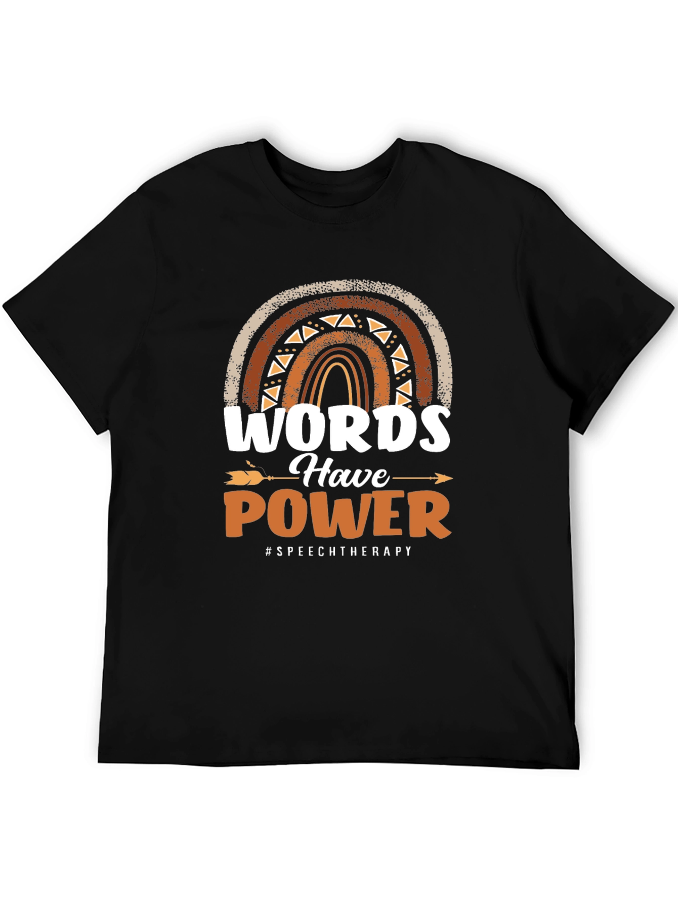 Black Words Have Power Speech Therapy T-Shirt view 5