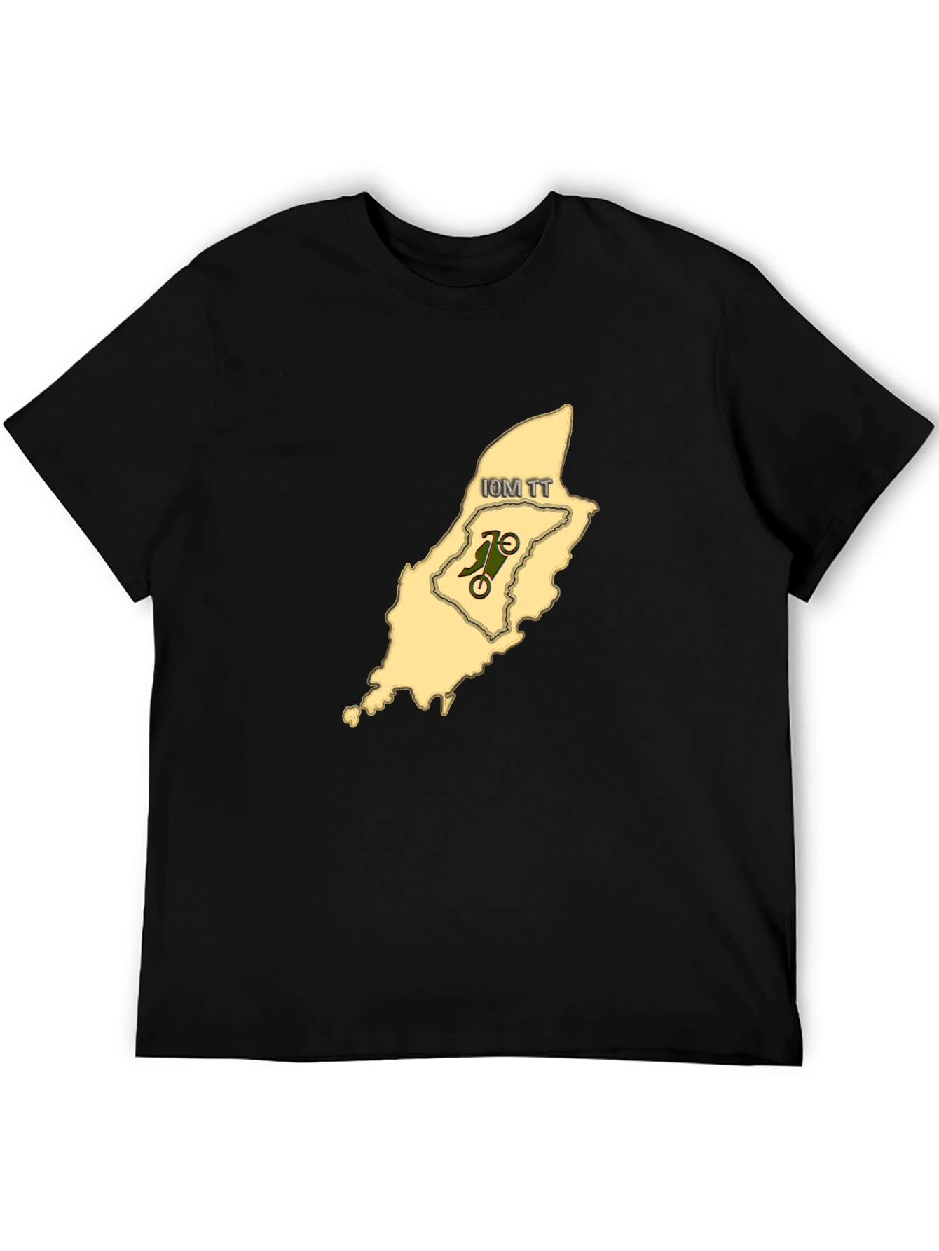 Black Isle of Man TT Black T-Shirt - Motorcycle Racing view 5