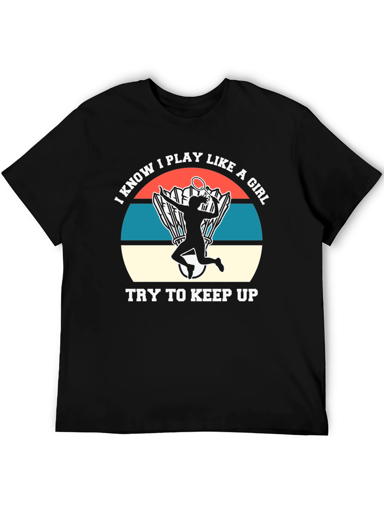 Black I Know I Play Like A Girl T-Shirt view 5