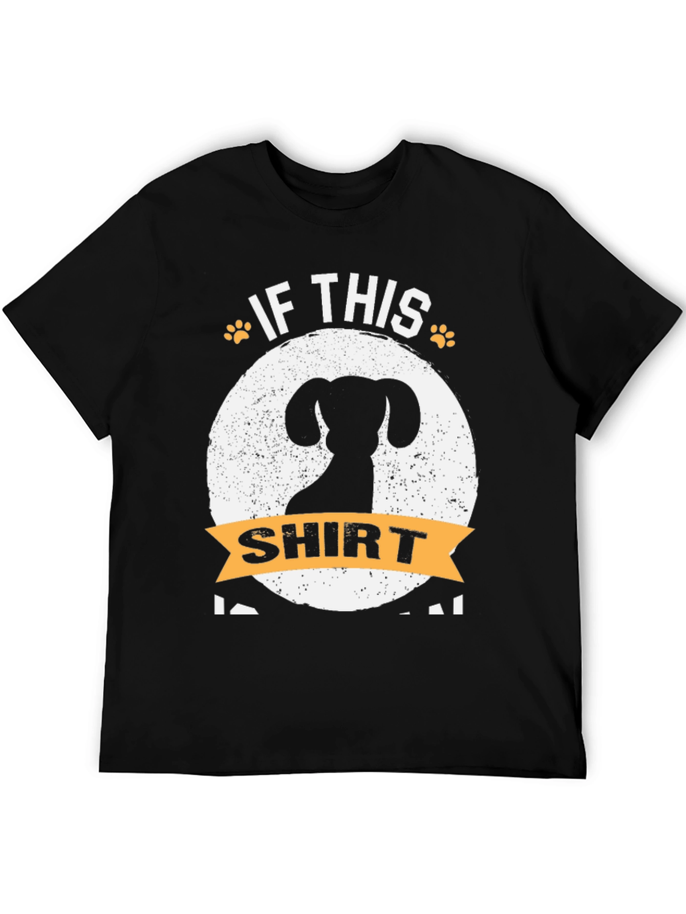 Black Dachshund T-Shirt - If This Shirt I Will Pet That Dog view 5