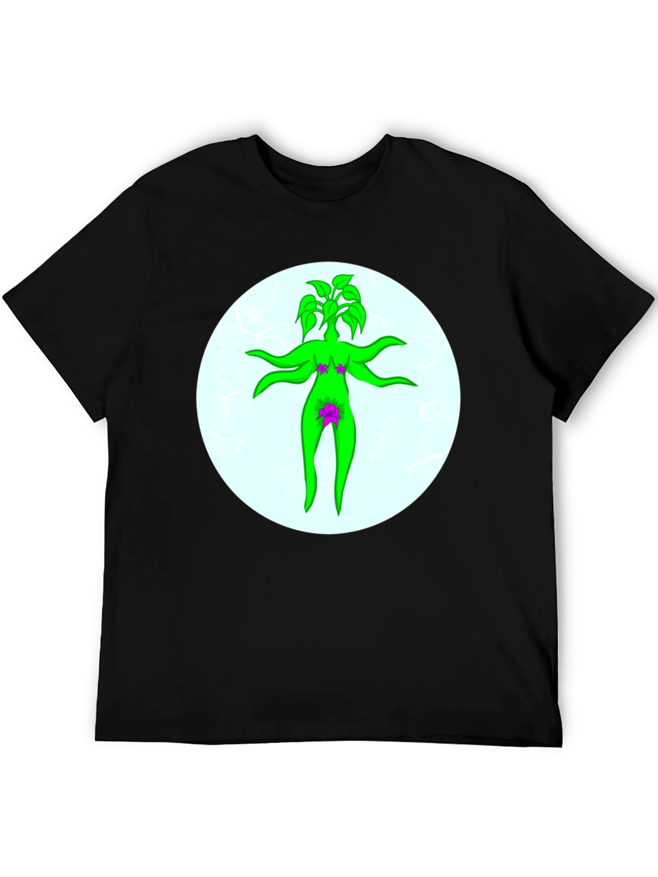 Black Botanical Body T-Shirt view 5