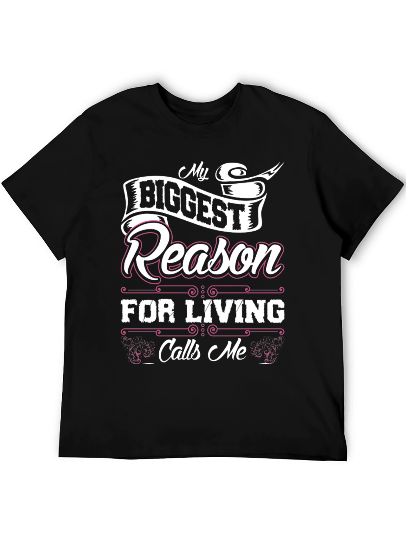 Black My Biggest Reason for Living T-Shirt view 5