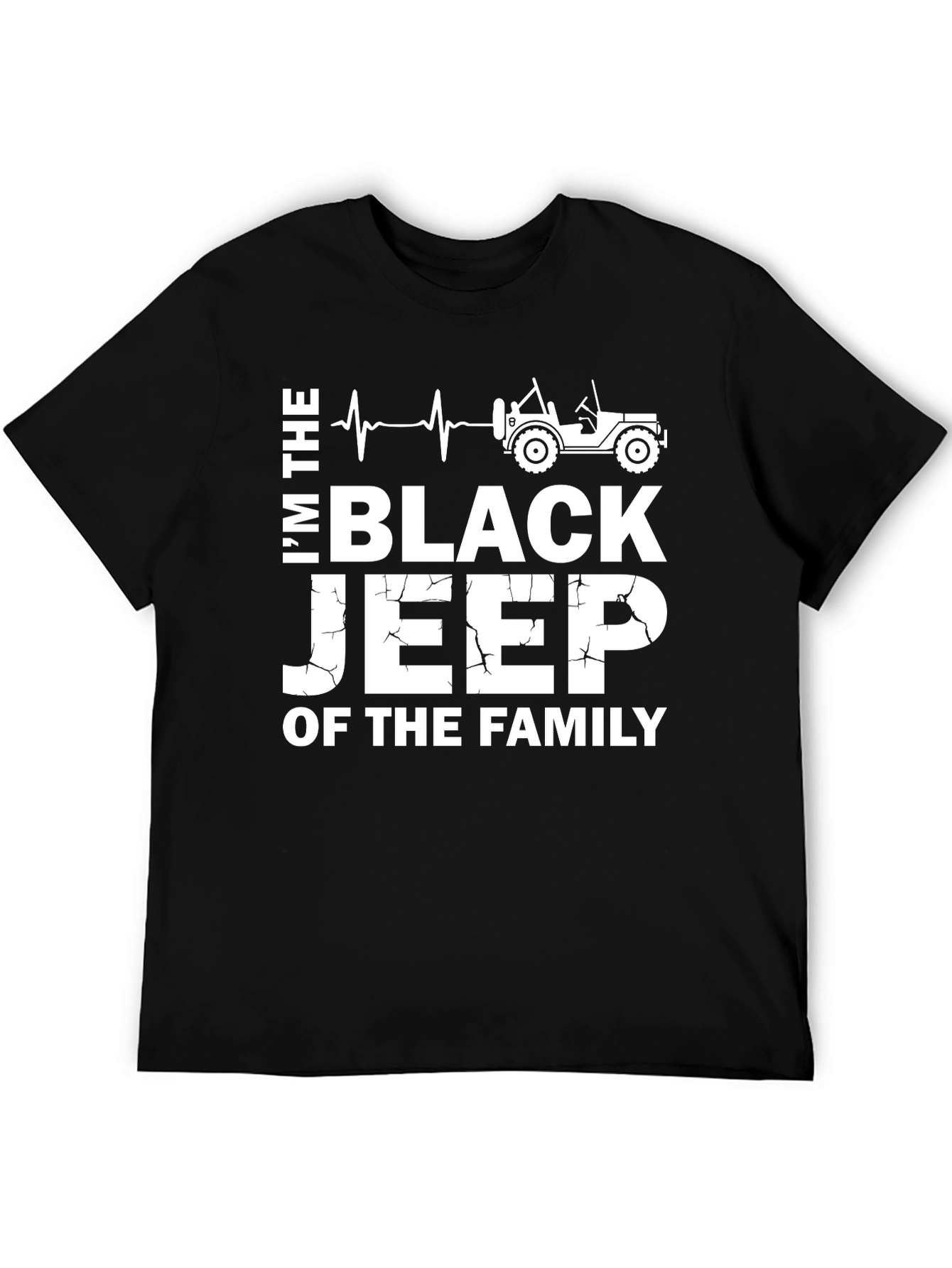 Black I'm the Black Jeep of the Family T-Shirt view 5