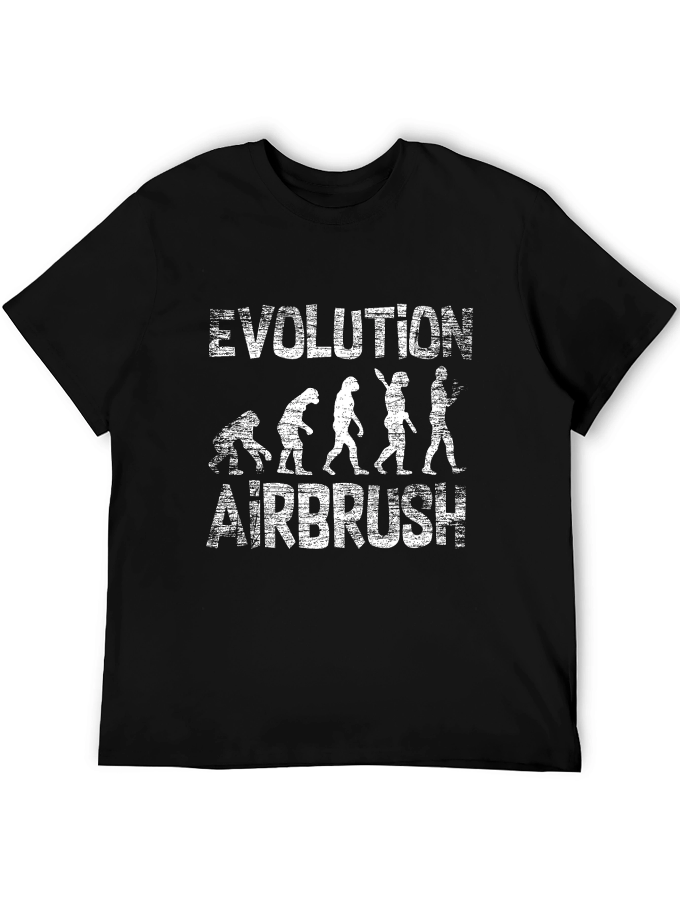 Black Evolution of Airbrush T-Shirt - Artist Apparel view 5