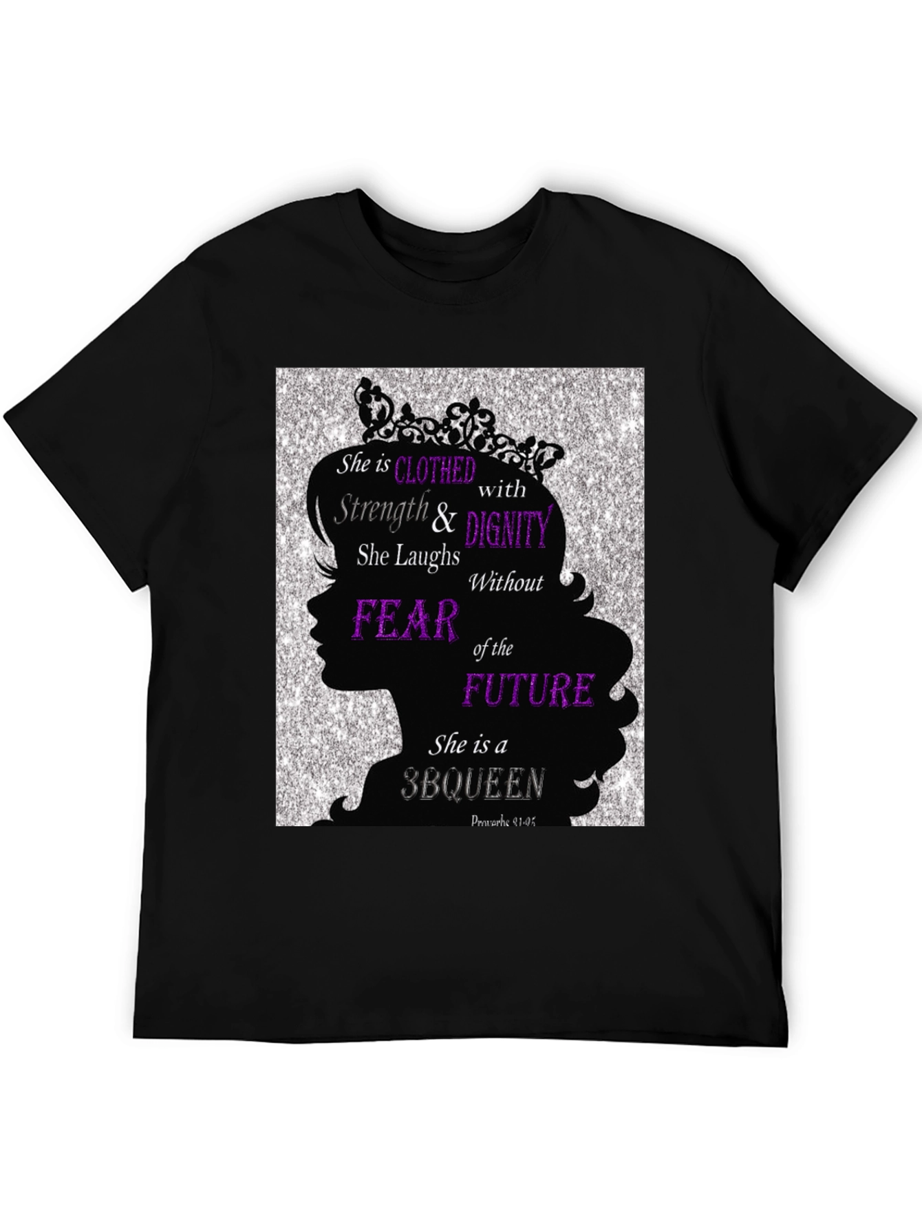 Black Empowered Woman T-Shirt: Strength & Dignity view 5