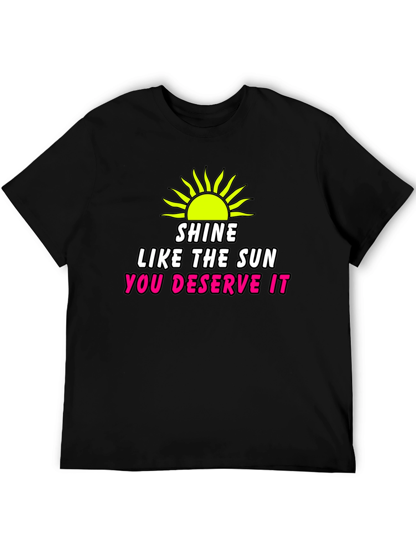 Black Shine Like The Sun Black Graphic Tee view 5