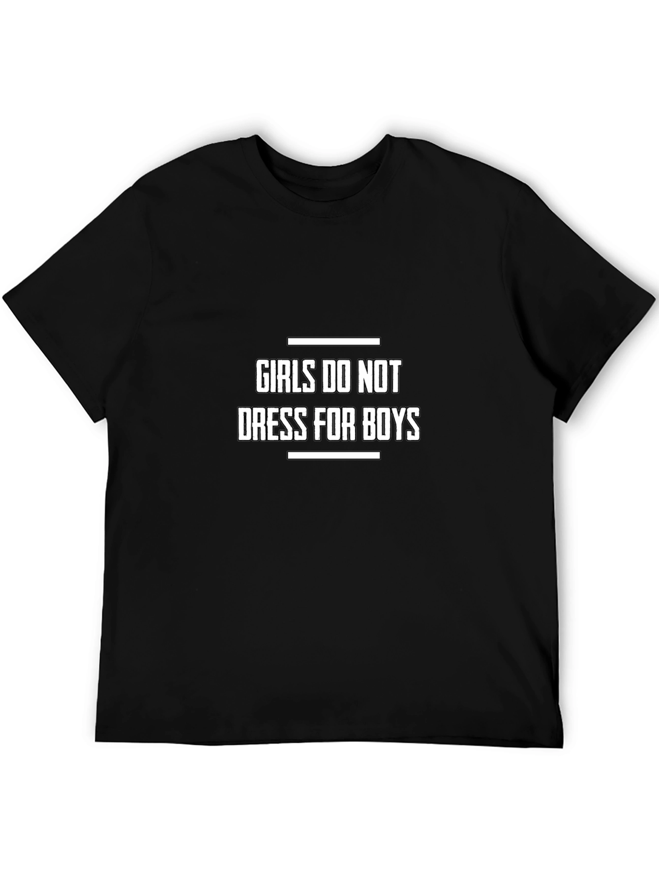 Black Girls Do Not Dress For Boys Graphic Tee view 5
