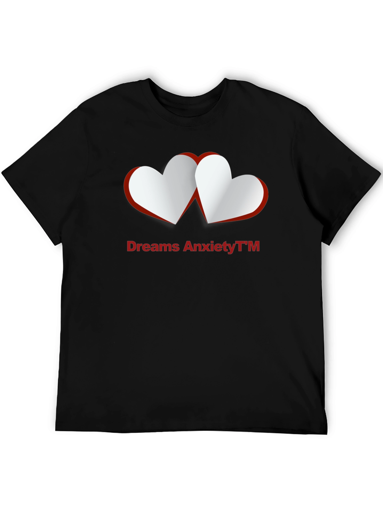 Black Dreams Anxiety Tee - Black Graphic T-Shirt view 5