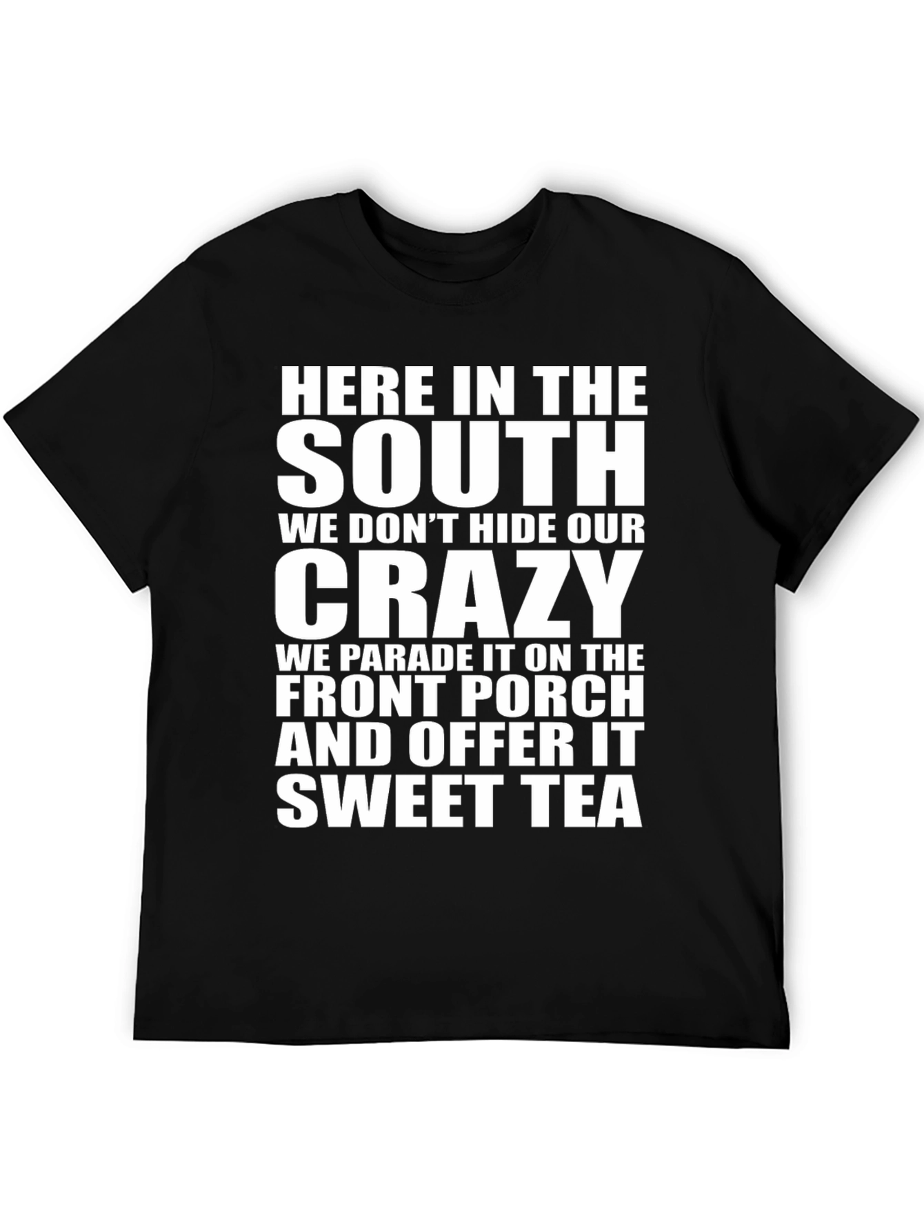 Black Southern Crazy Sweet Tea T-Shirt view 5