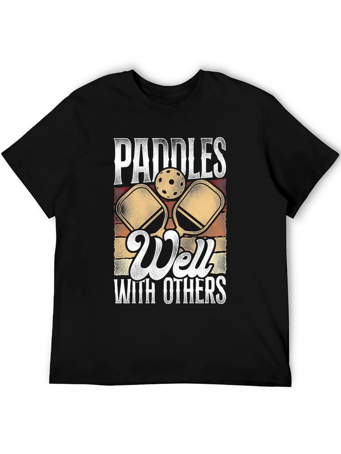 Black Paddles Well With Others T-Shirt view 5
