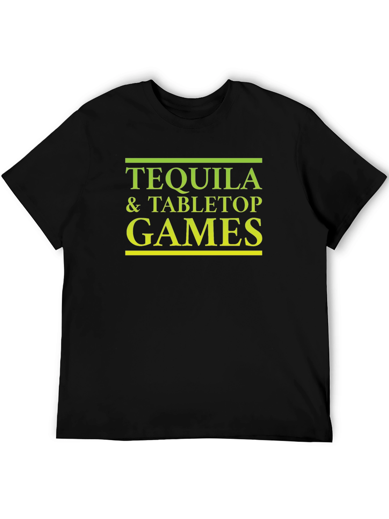 Black Tequila & Tabletop Games Black T-Shirt view 5