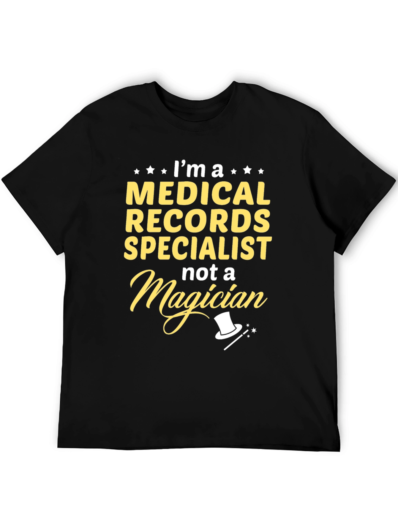 Black Medical Records Specialist T-Shirt view 5