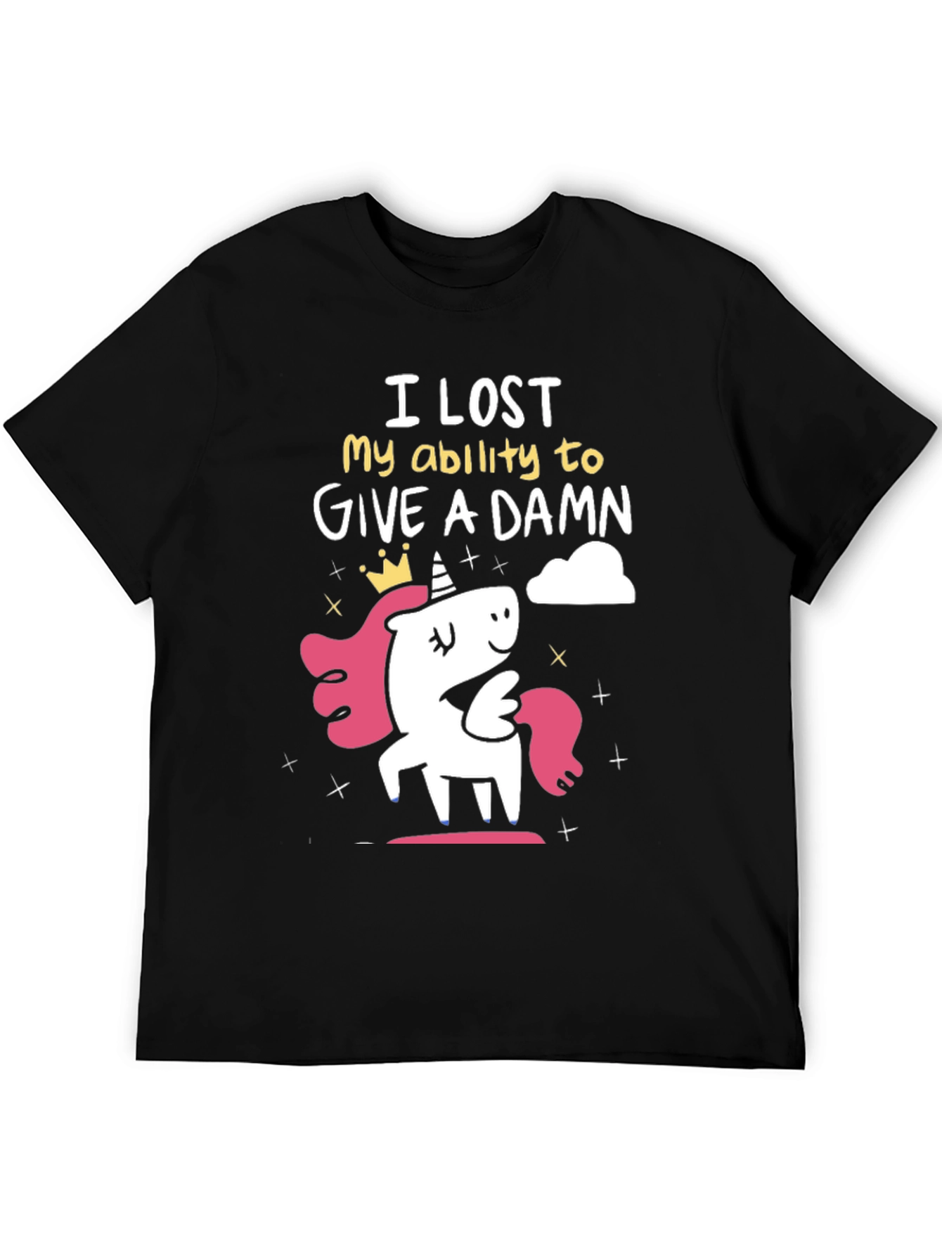 Black I Lost My Ability T-Shirt view 5