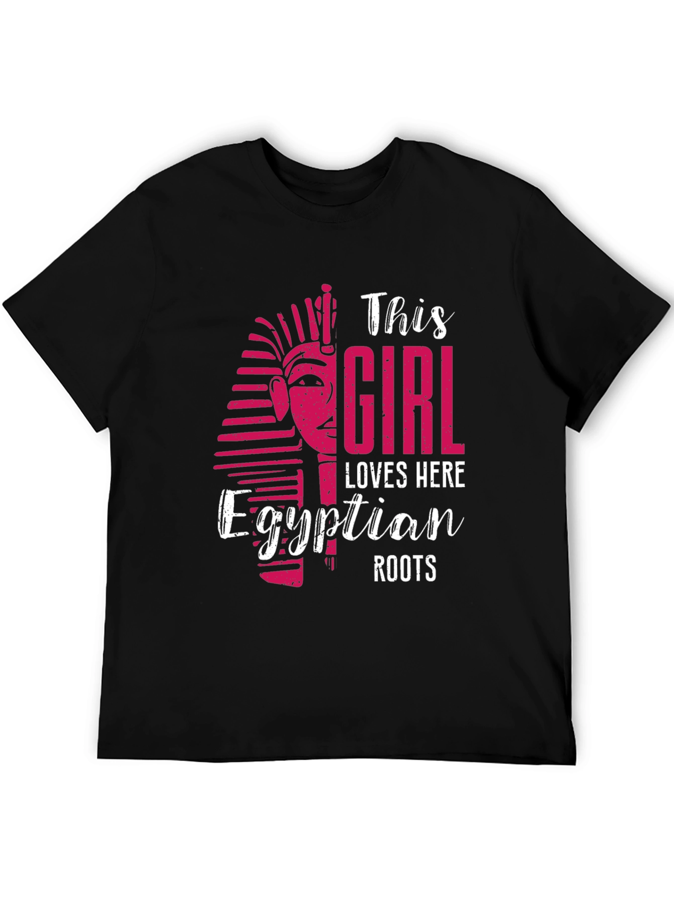 Egyptian Roots Girl T-Shirt - Black Crew Neck - 5