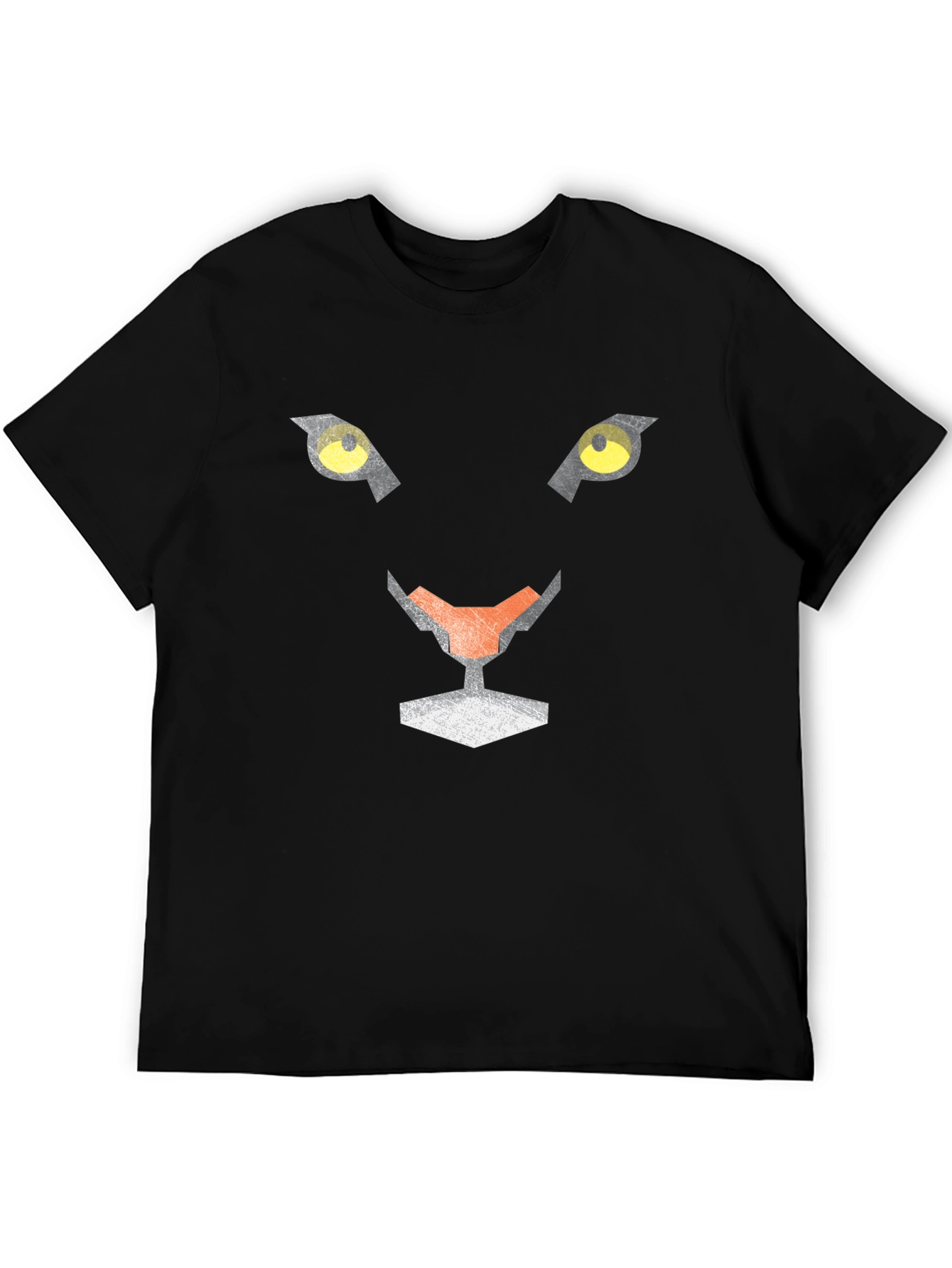 Black Geometric Black Panther Graphic Tee view 5