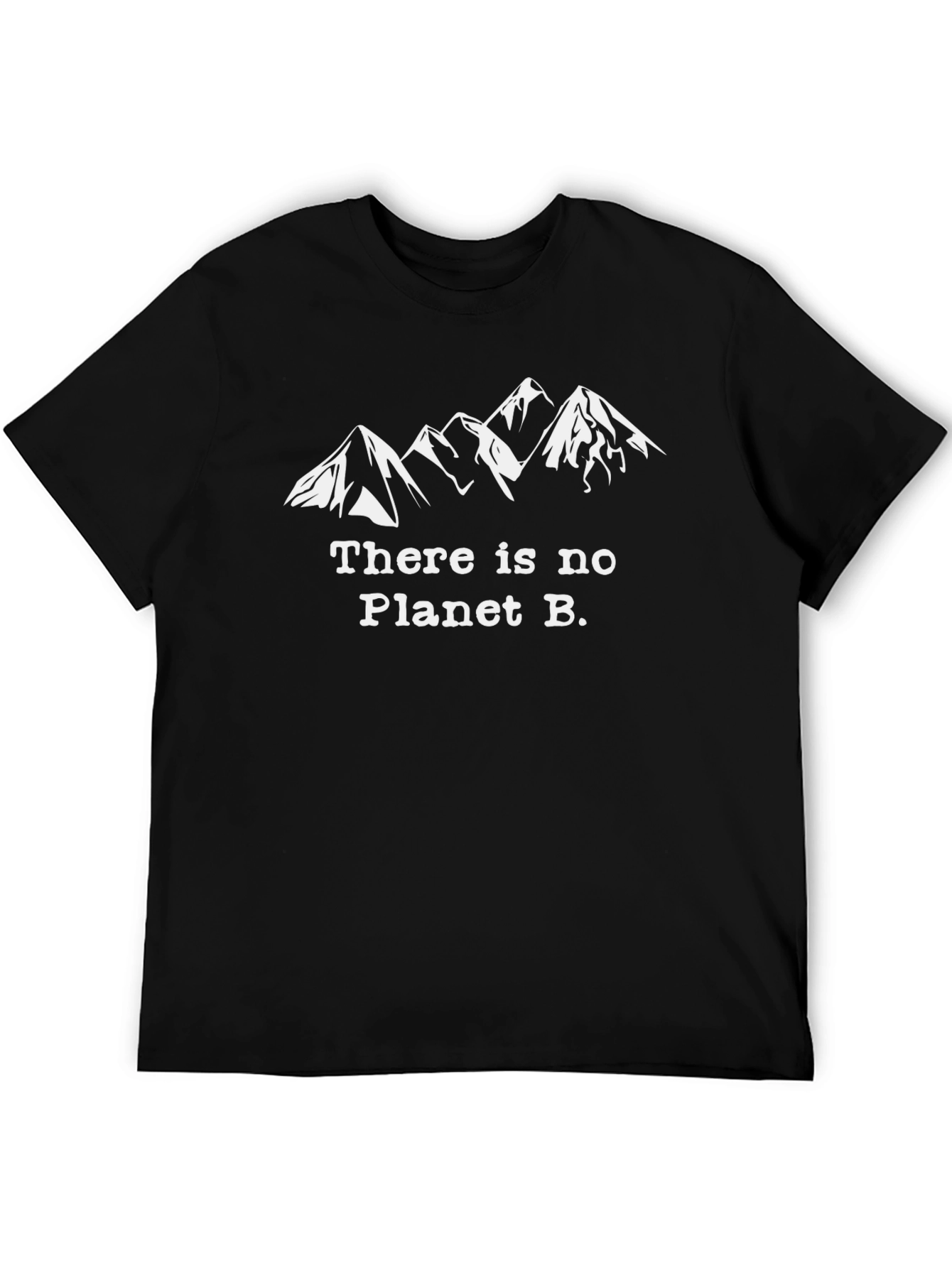Black There is No Planet B Graphic Tee view 5