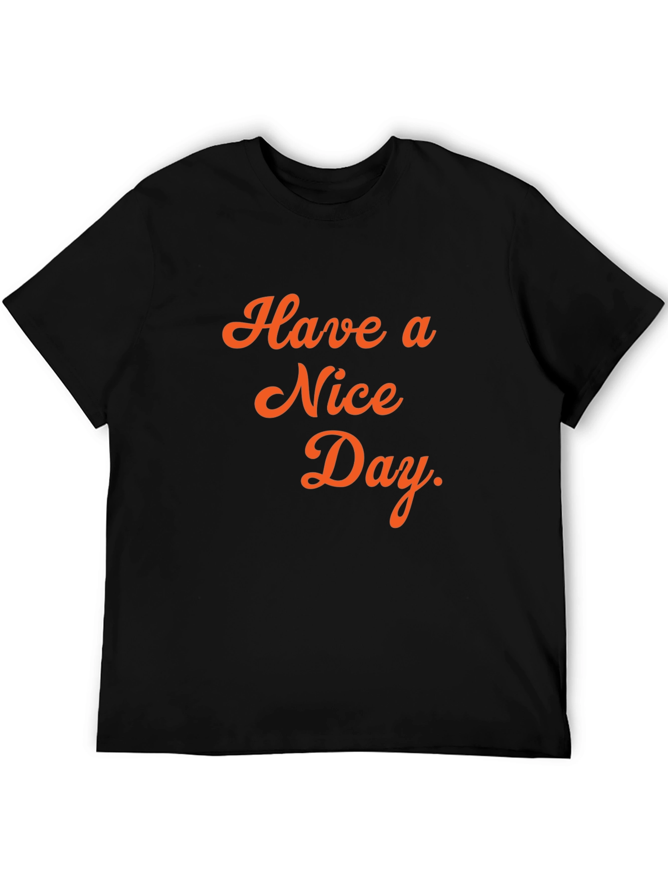 Black Have a Nice Day Black Graphic Tee view 5