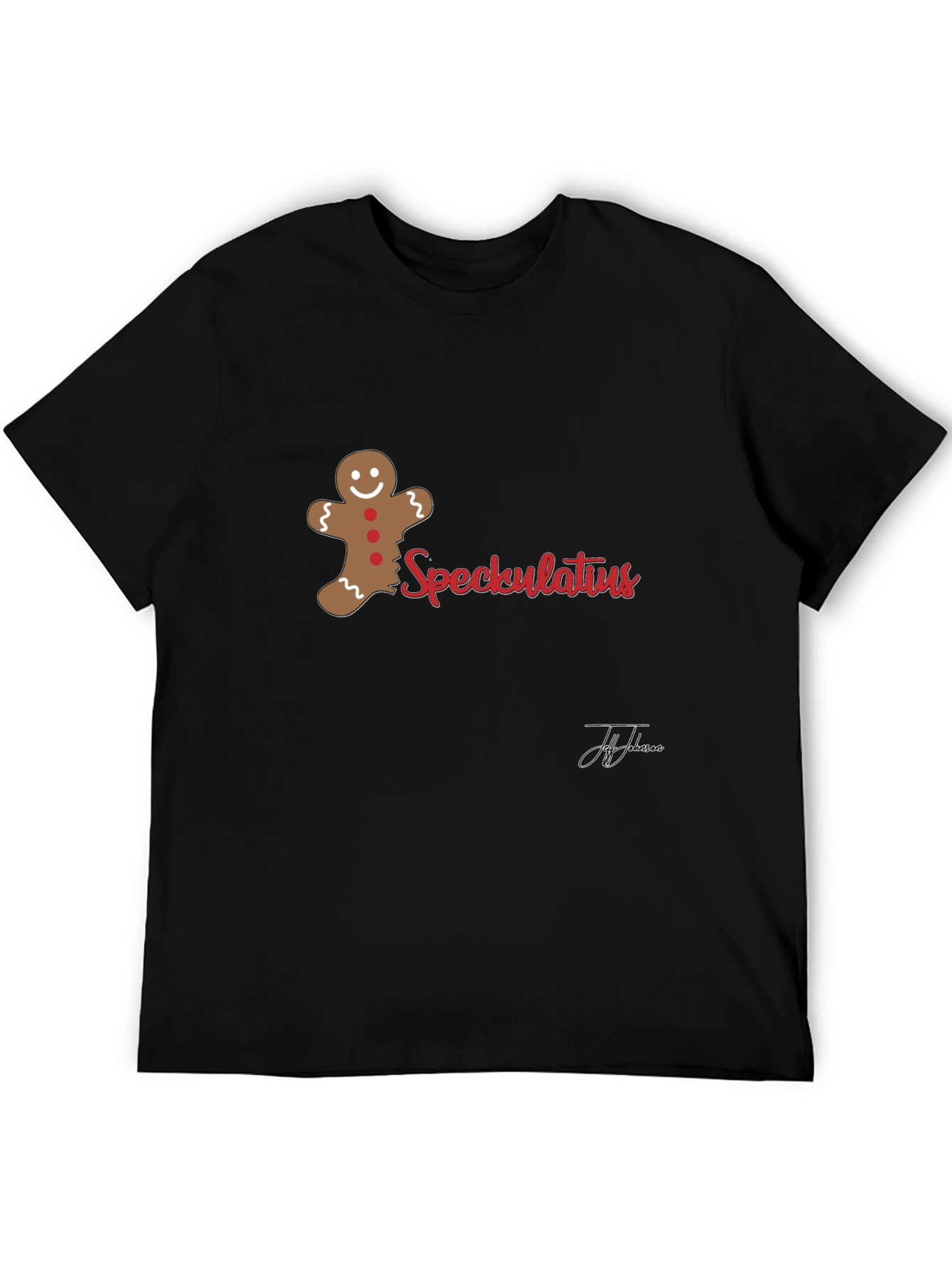 Spekulatius Gingerbread Men Black T-Shirt - 5