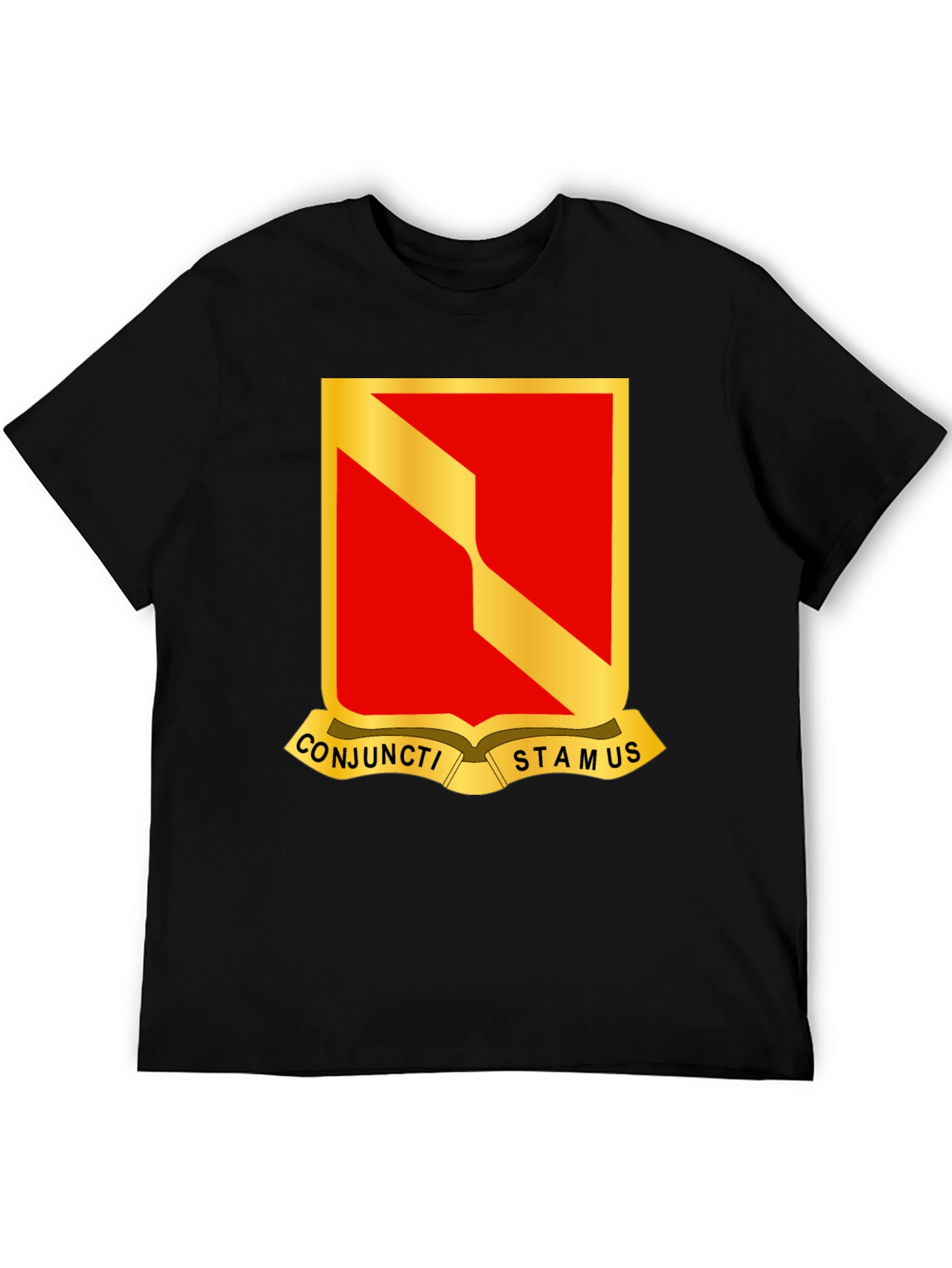 Black Conjucti Stamus T-Shirt - Military Pride view 5