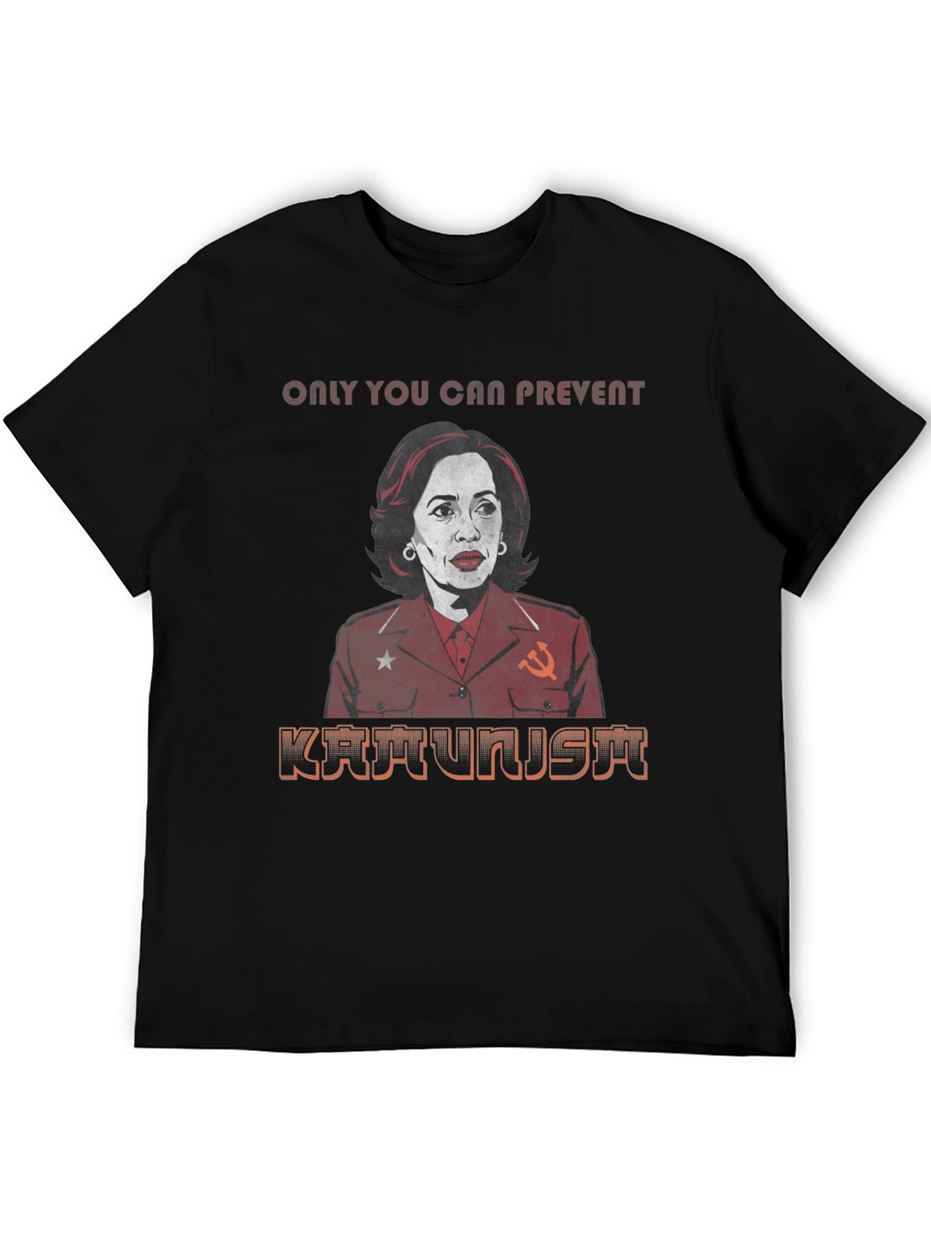 Black Kamunist Kamala Parody T-Shirt view 5