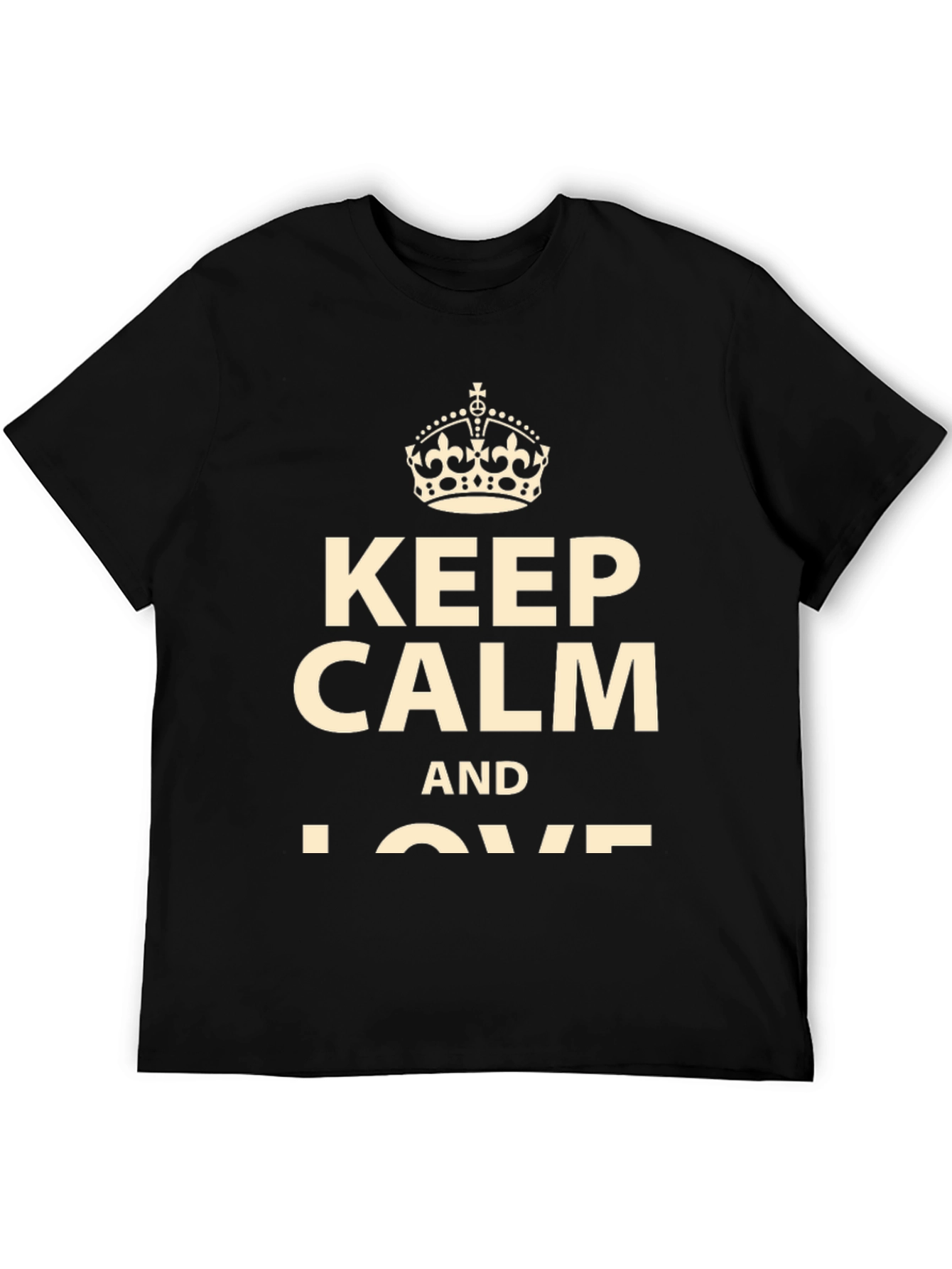 Black Keep Calm T-Shirt - Stylish Graphic Tee view 5