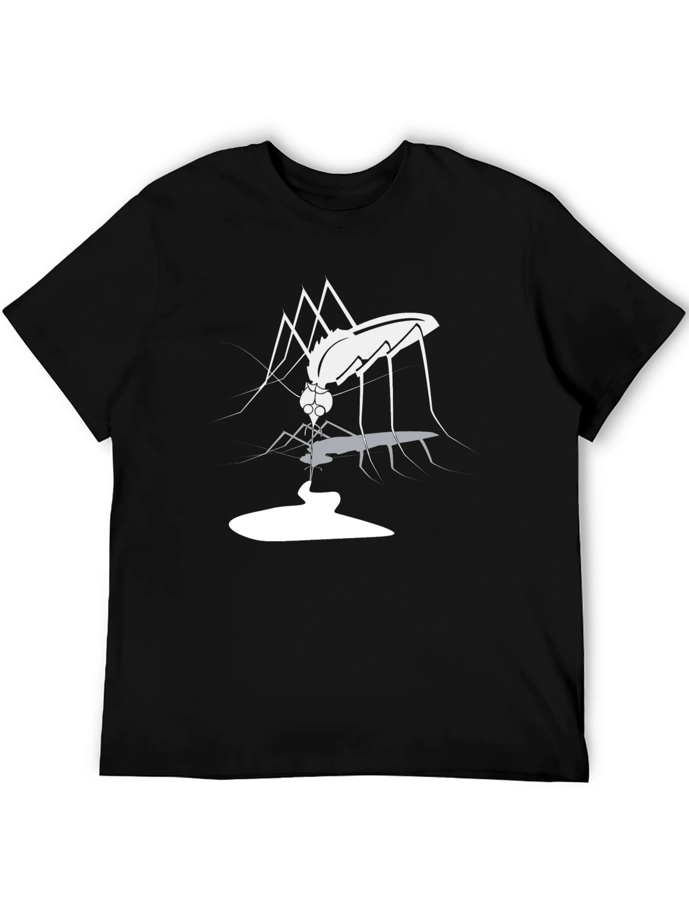 Black Mosquito Graphic T-Shirt - Men's Black Tee view 5